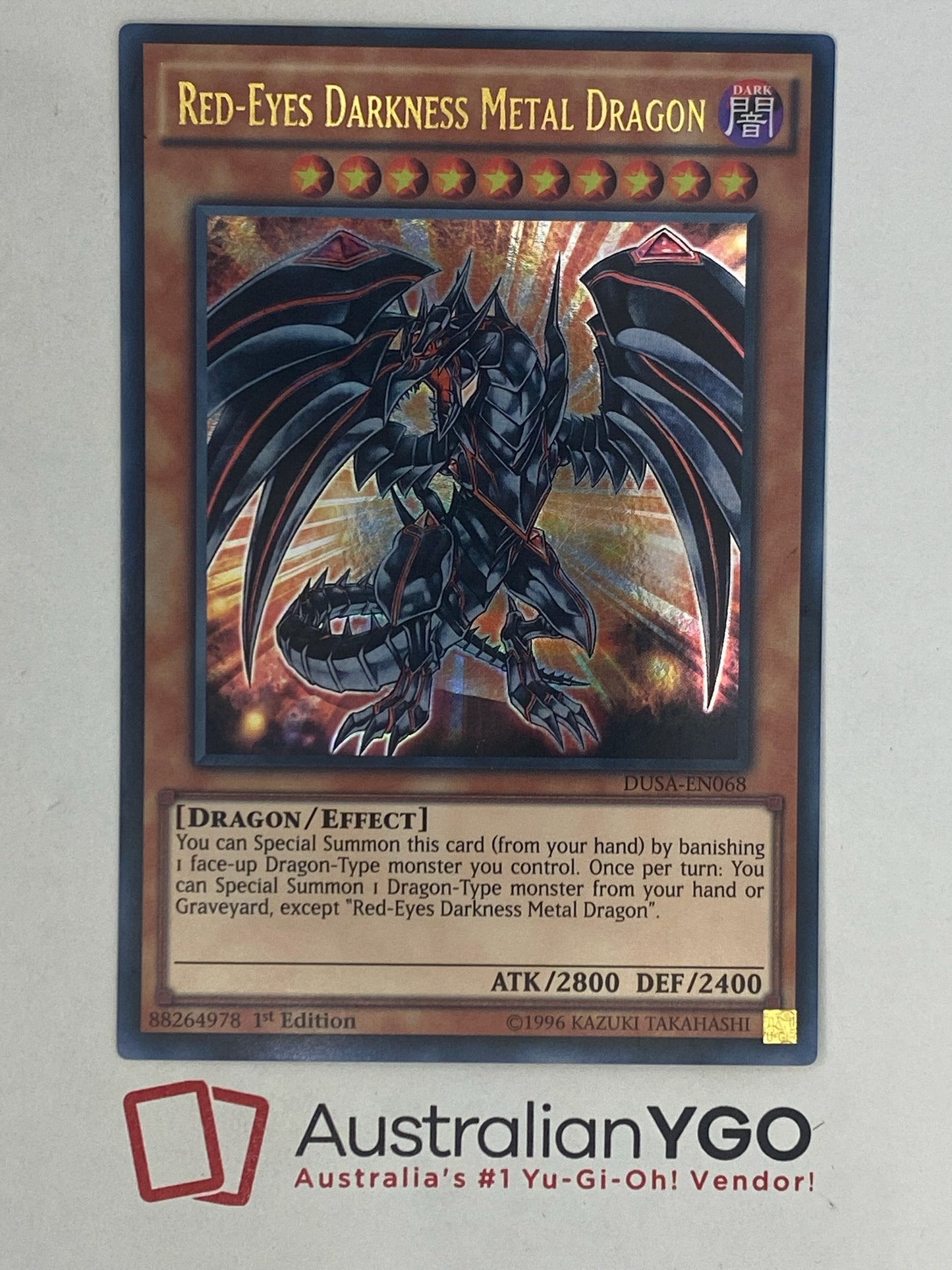 yugioh cards red eyes darkness metal dragon RED-EYES DARKNESS METAL DRAGON DUSA-EN068 – Aus Ygo