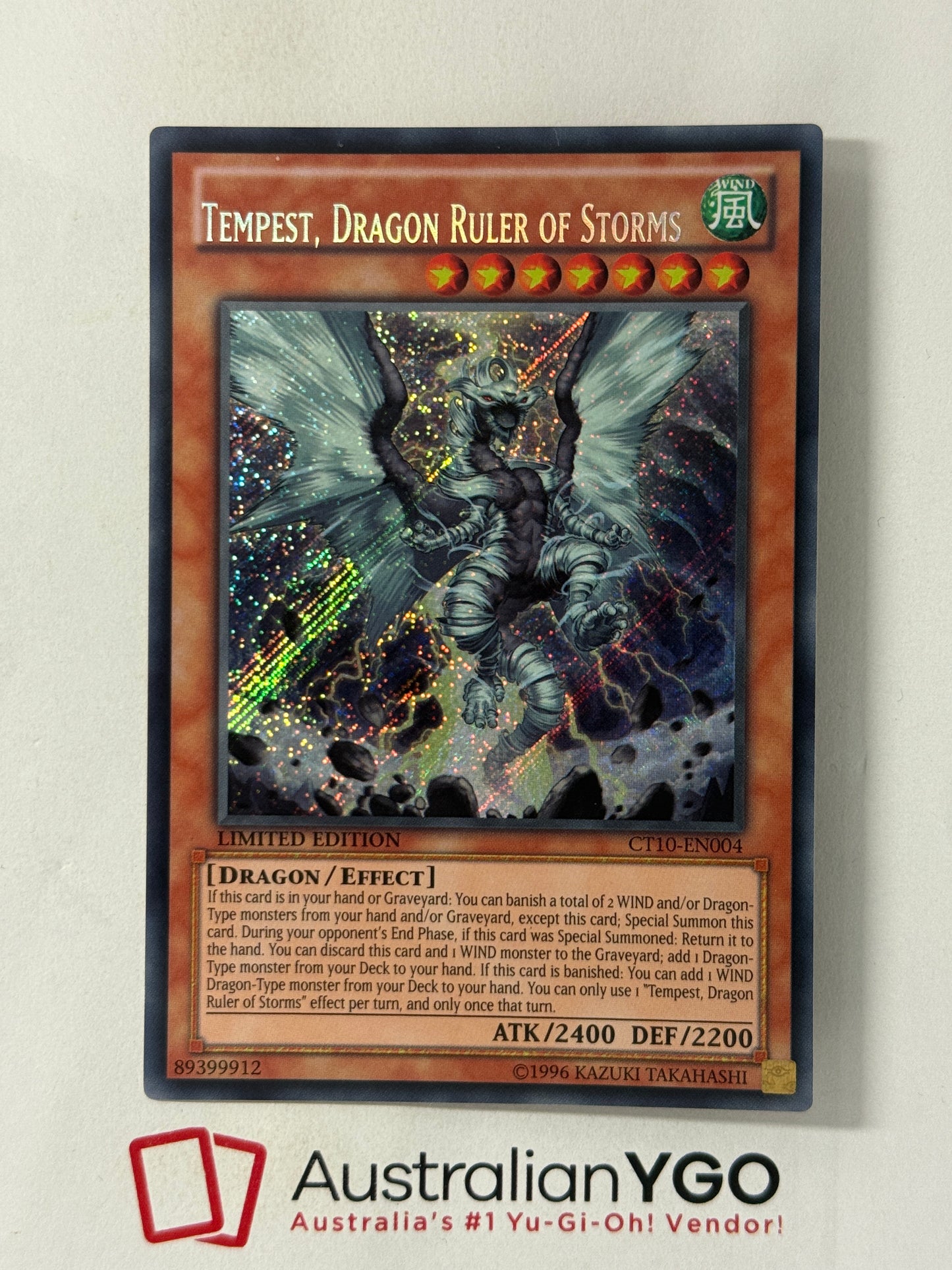 TEMPEST, DRAGON RULER OF STORMS CT10-EN004 (MISPRINT)