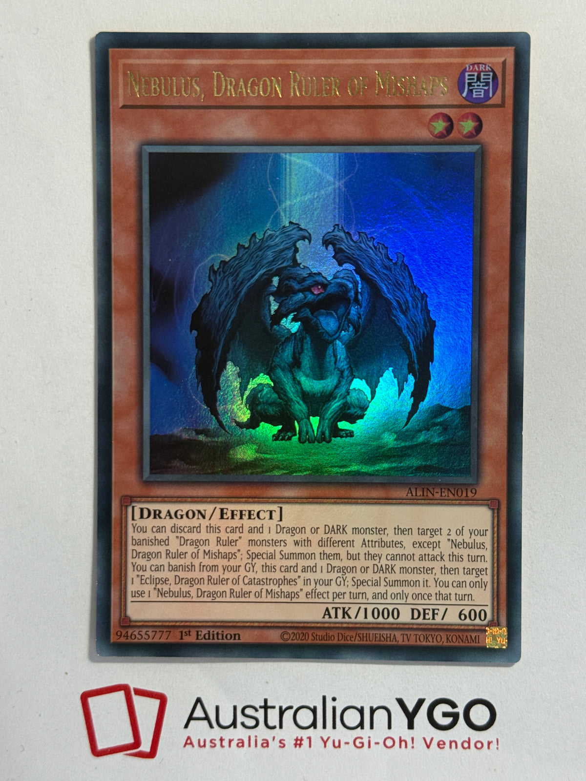 NEBULUS, DRAGON RULER OF MISHAPS ALIN-EN019