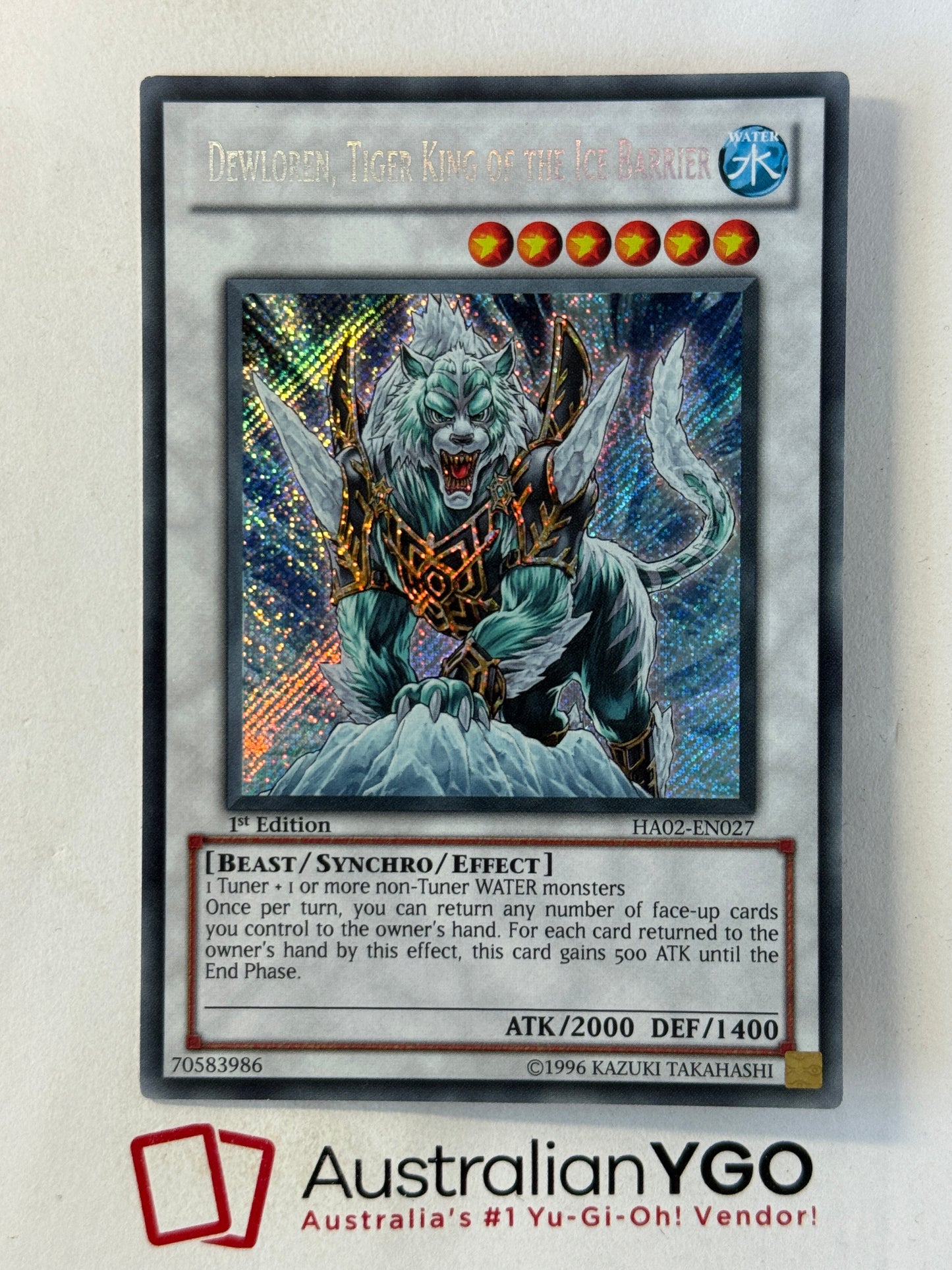 DEWLOREN, TIGER KING OF THE ICE BARRIER HA02-EN027