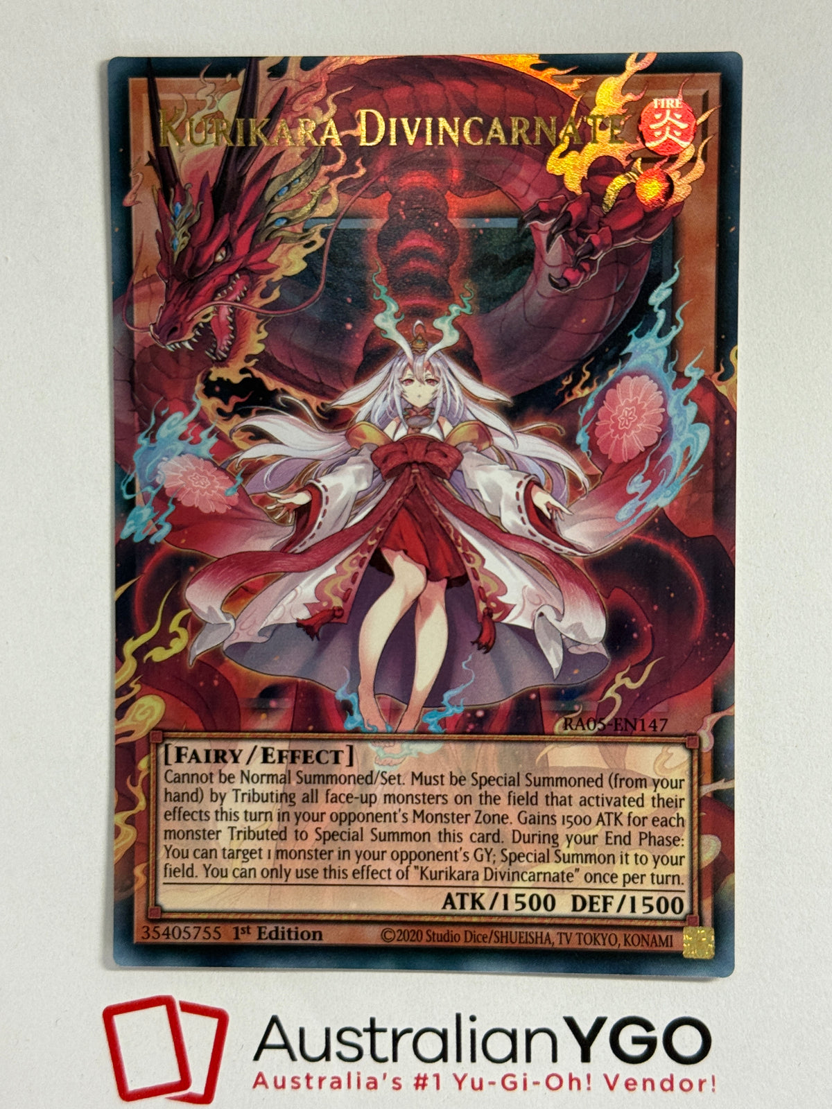 KURIKARA DIVINCARNATE RA05-EN147 (Extended Art)