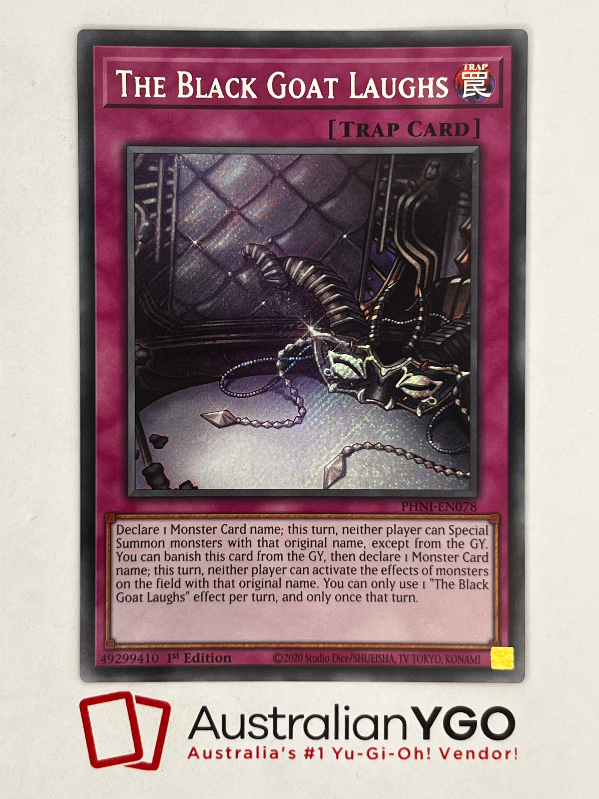 THE BLACK GOAT LAUGHS PHNI-EN078 Aus Ygo THE BLACK GOAT LAUGHS PHNI-EN078 Aus Ygo