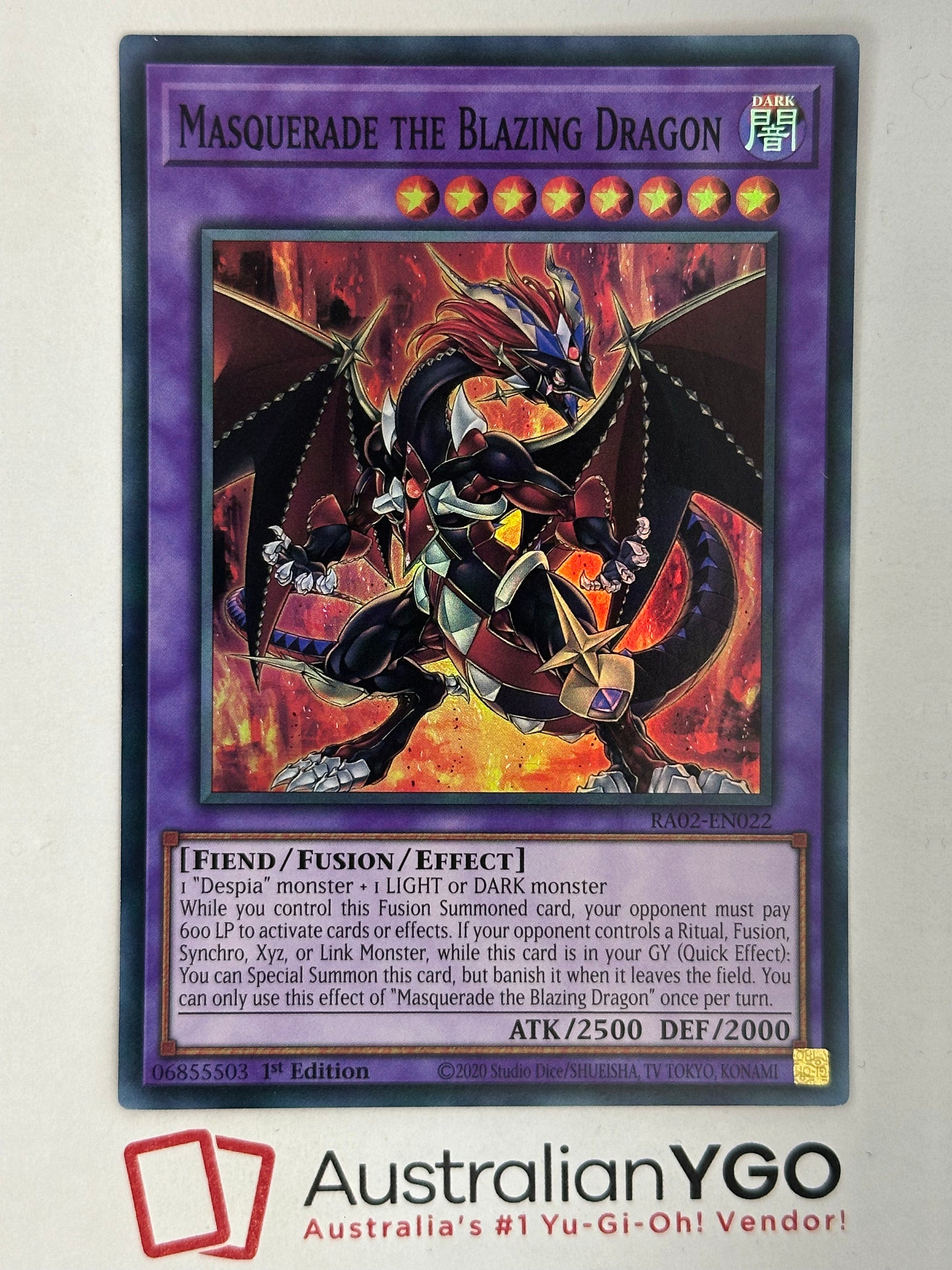 MASQUERADE THE BLAZING DRAGON, RA02-EN022