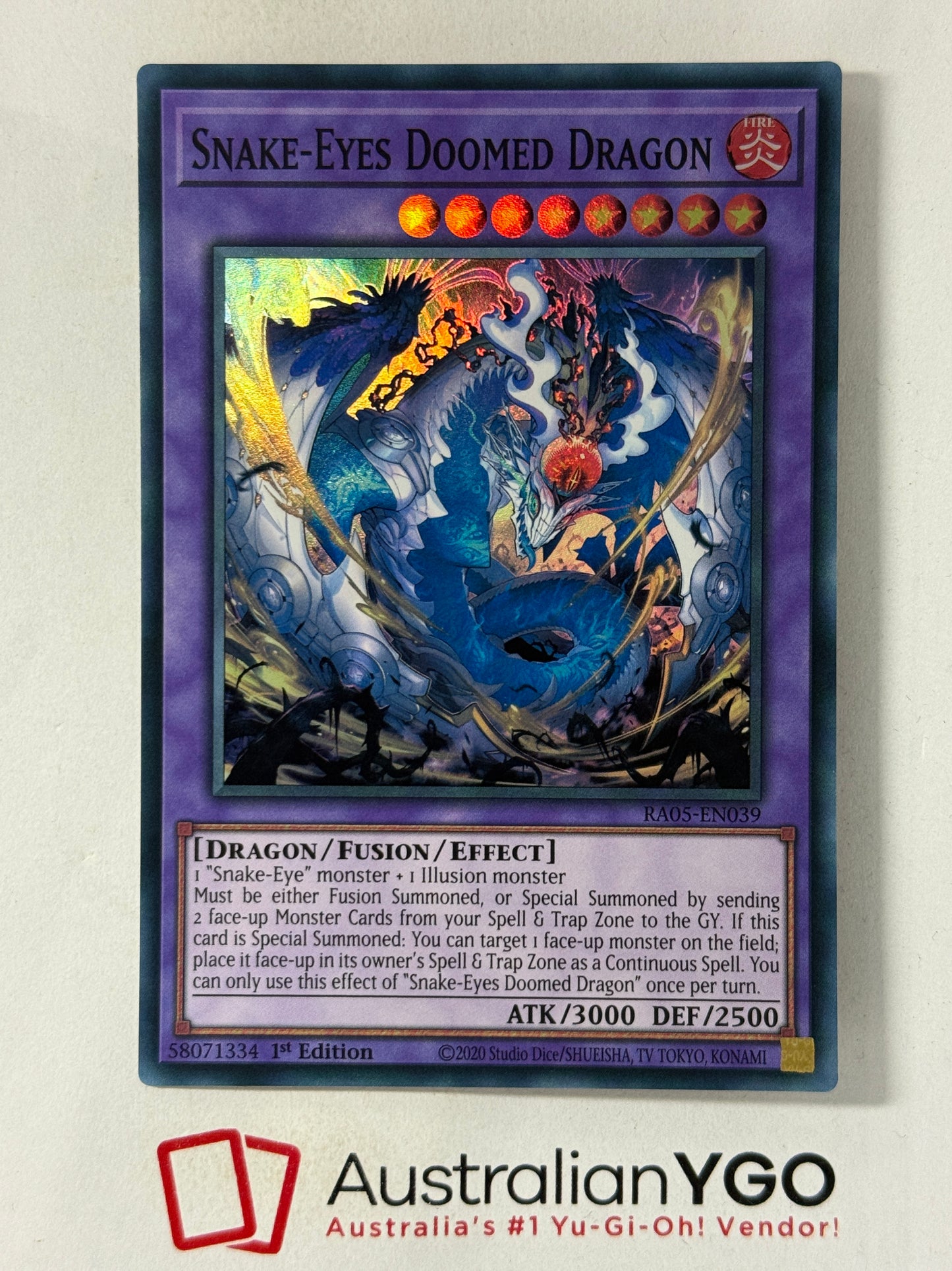 SNAKE-EYES DOOMED DRAGON RA05-EN039