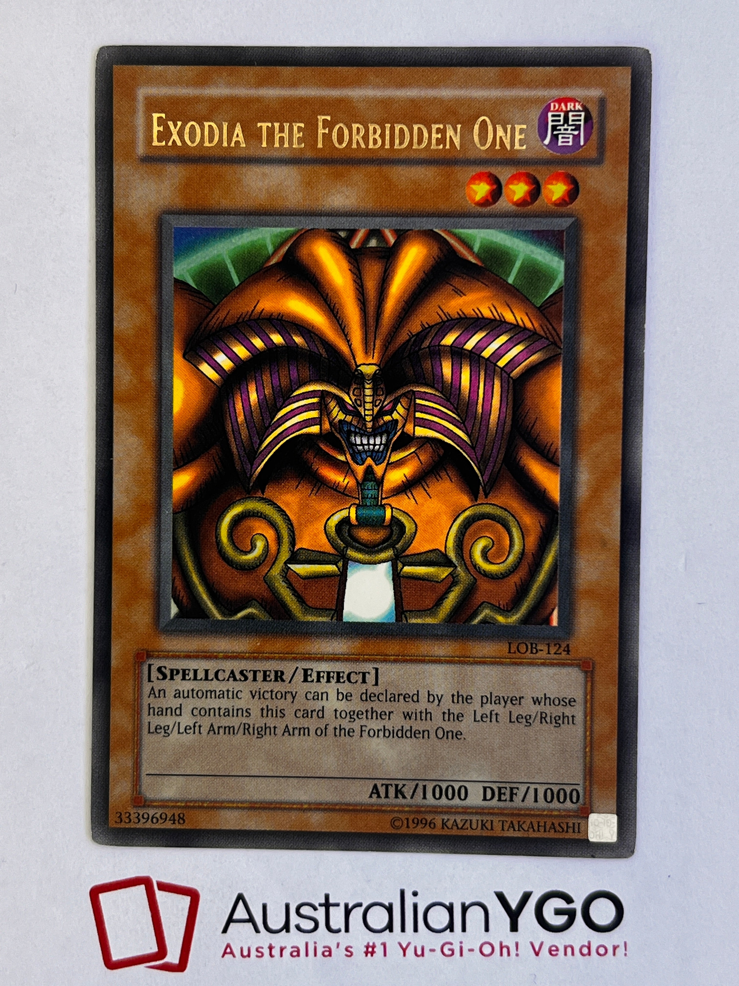 遊戯王 EXODIA THE FORBIDDEN ONE 　英語　LOB-124 EXODIA THE FORBIDDEN ONE LOB-124 – Aus Ygo