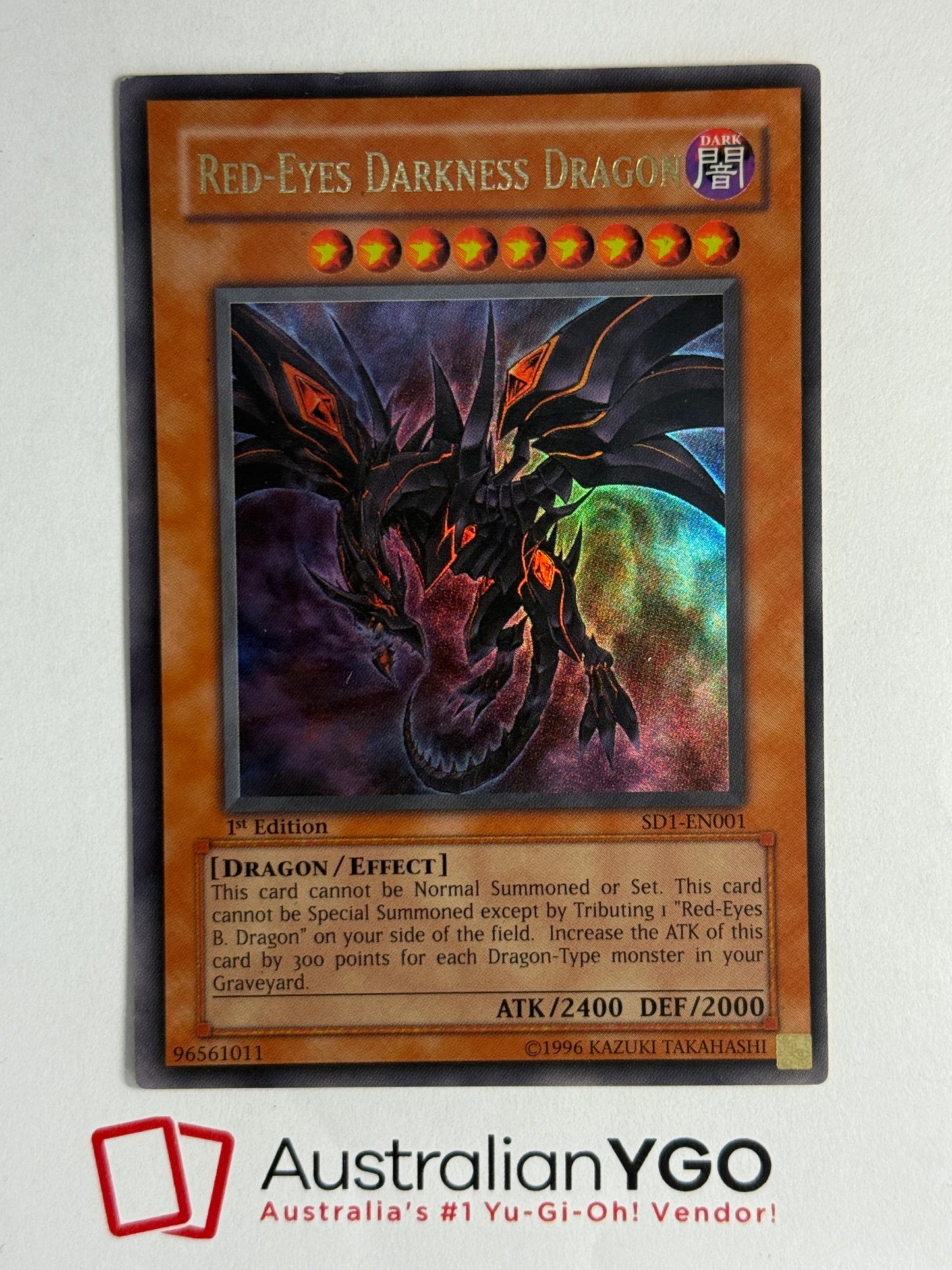 RED-EYES DARKNESS DRAGON SD1-EN001