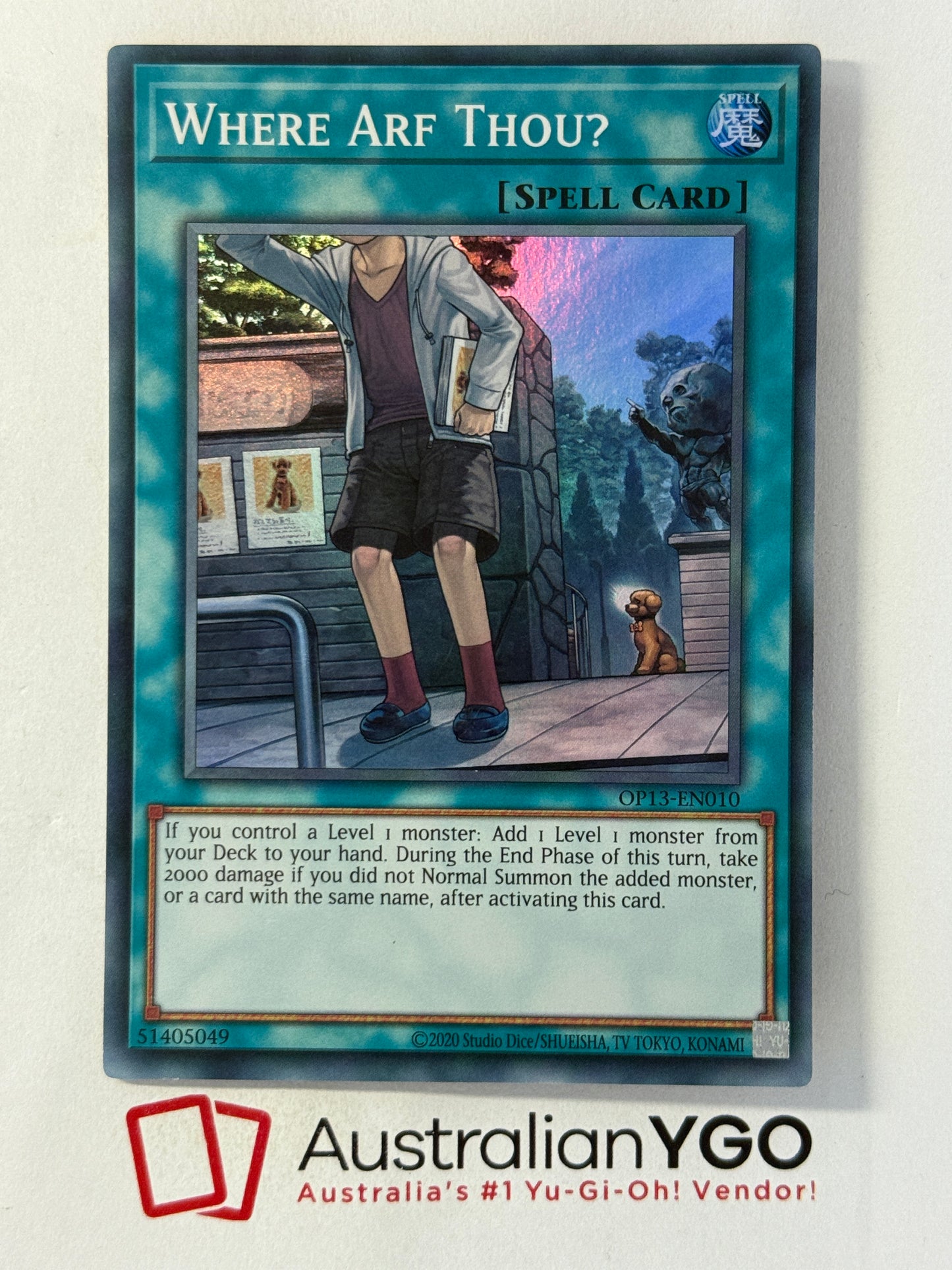 WHERE ARF THOU? OP13-EN010