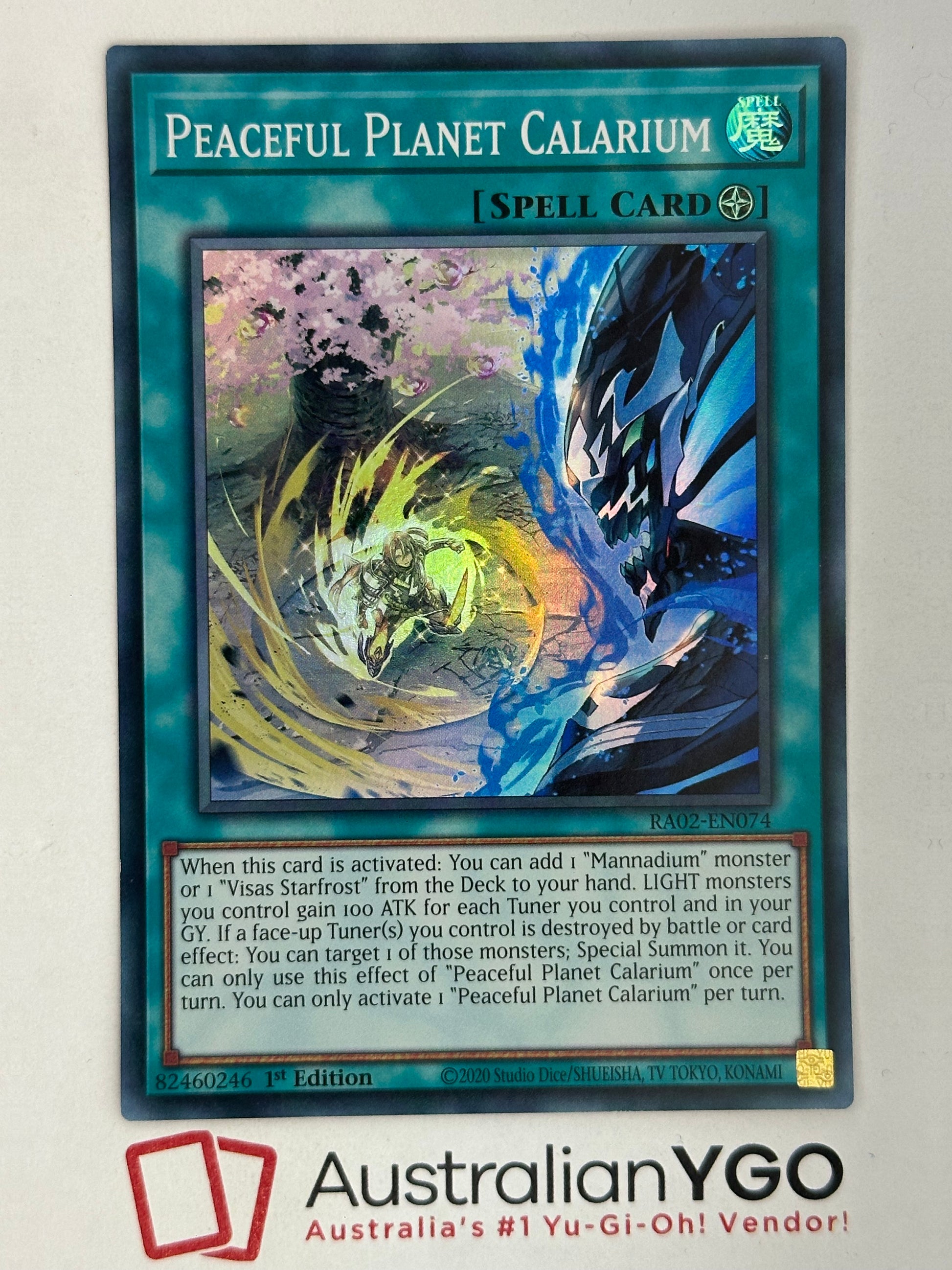 PEACEFUL PLANET CALARIUM RA02-EN074 Aus Ygo PEACEFUL PLANET CALARIUM RA02-EN074 Aus Ygo
