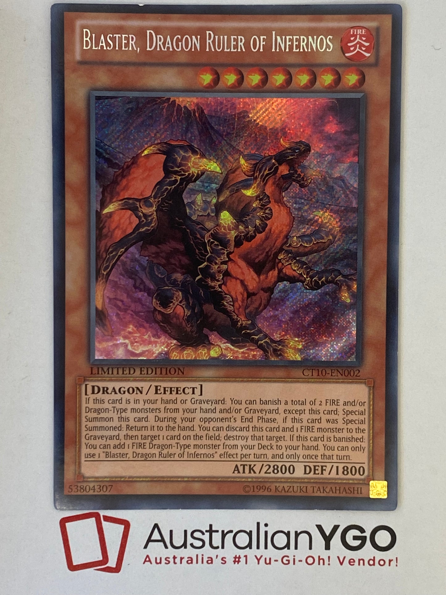 BLASTER, DRAGON RULER OF INFERNOS CT10-EN002