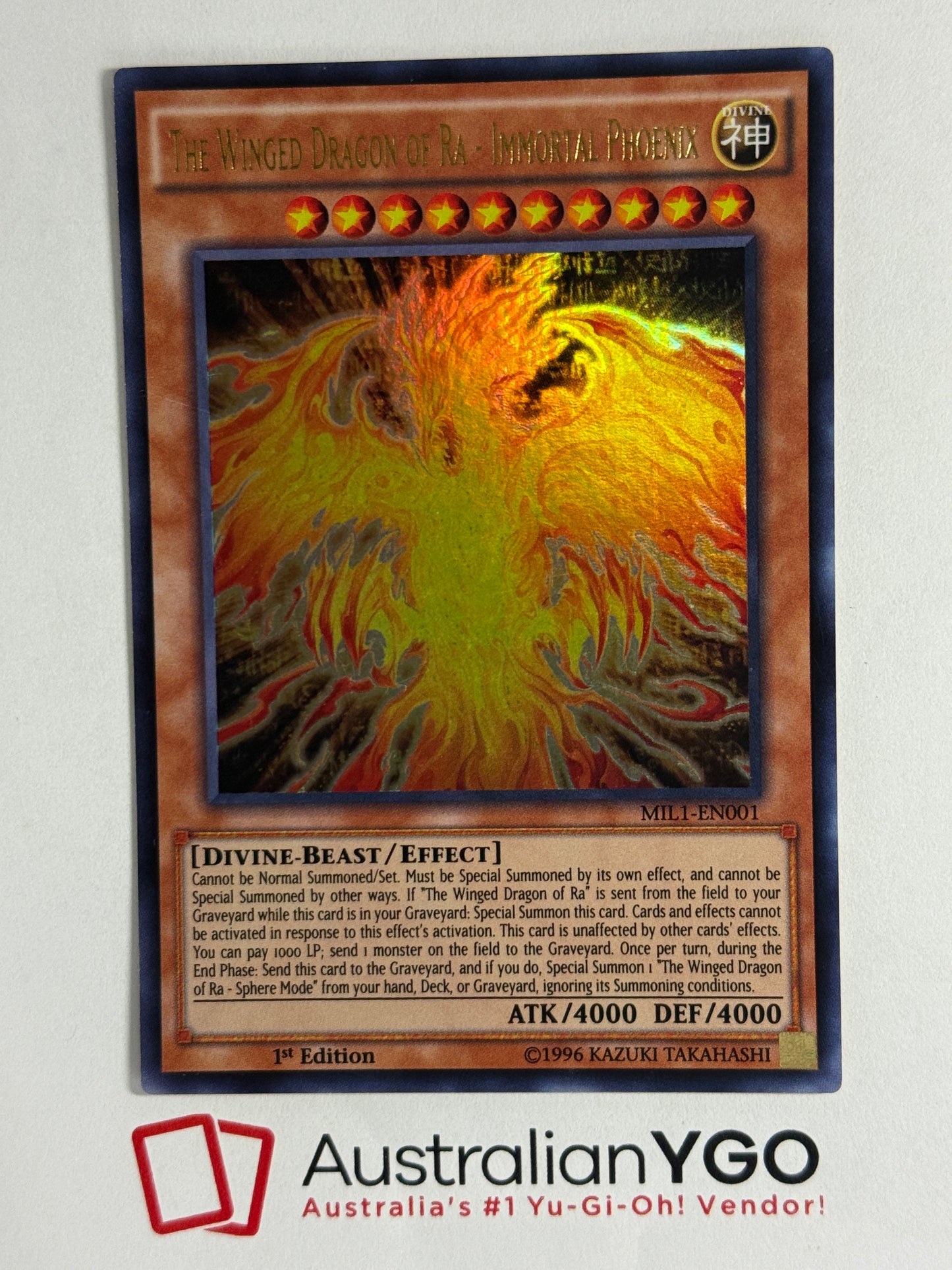 THE WINGED DRAGONOF RA IMMORTAL PHOENIX MILI-EN001