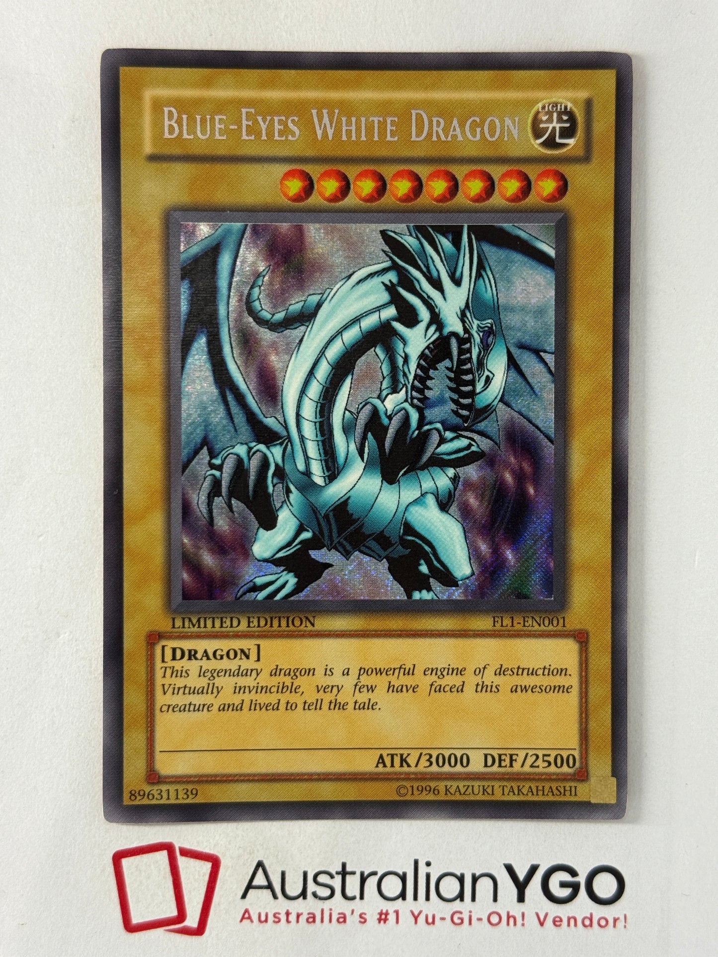 BLUE-EYES WHITE DRAGON FL1-EN001