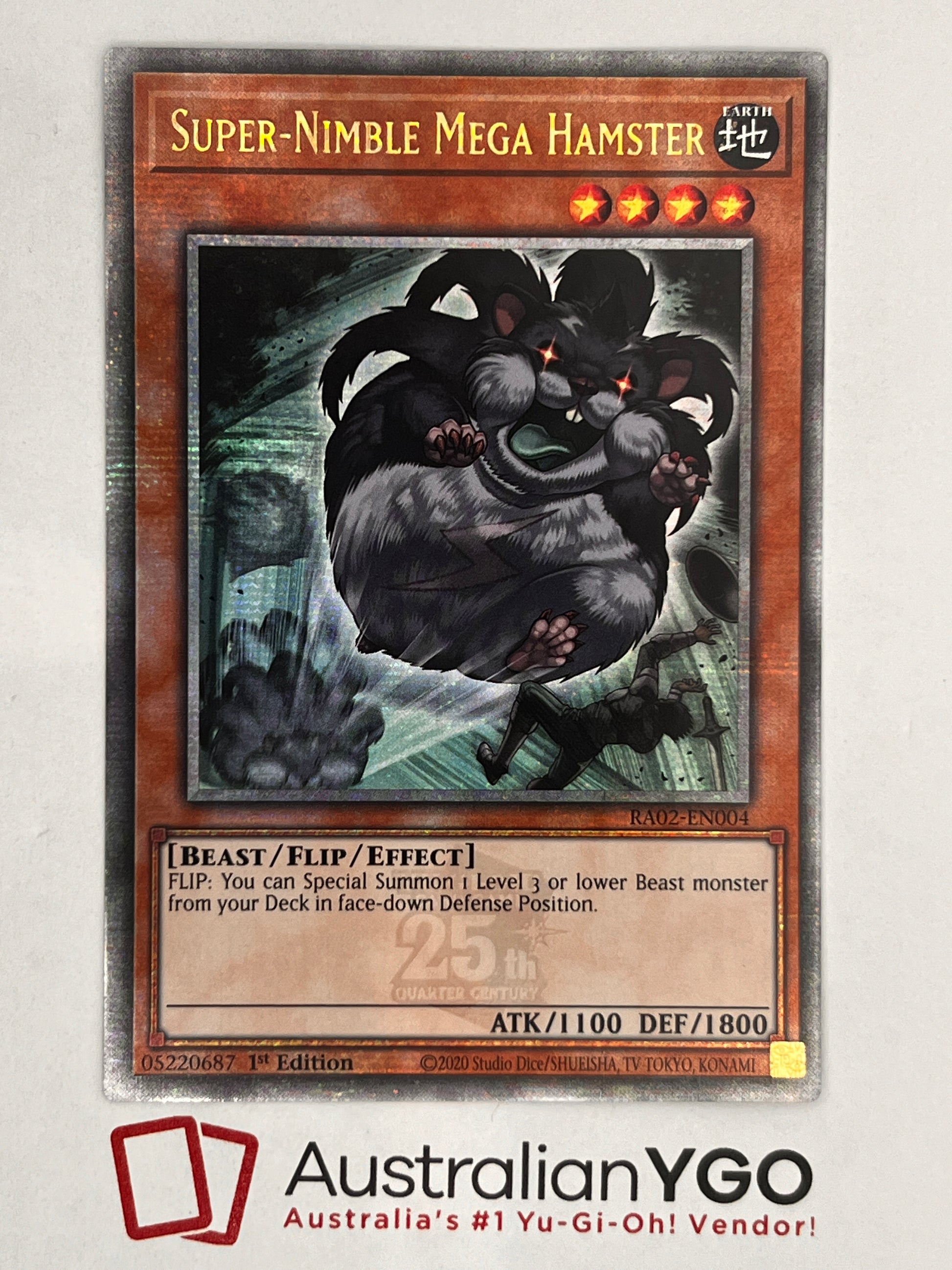 SUPER-NIMBLE MEGA HAMSTER RA02-EN004 (QCR) Aus Ygo SUPER-NIMBLE MEGA HAMSTER RA02-EN004 (QCR) Aus Ygo