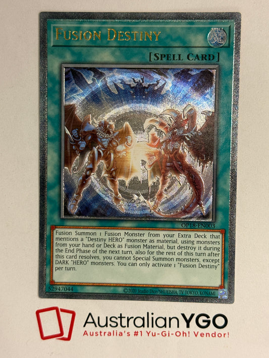 FUSION DESTINY OP18-EN003 (UTR)