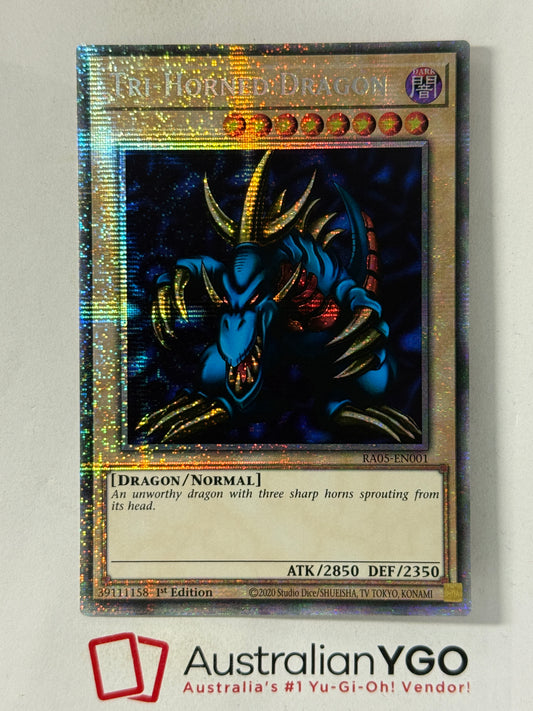 TRI-HORNED DRAGON RA05-EN001 (Starlight Rare)
