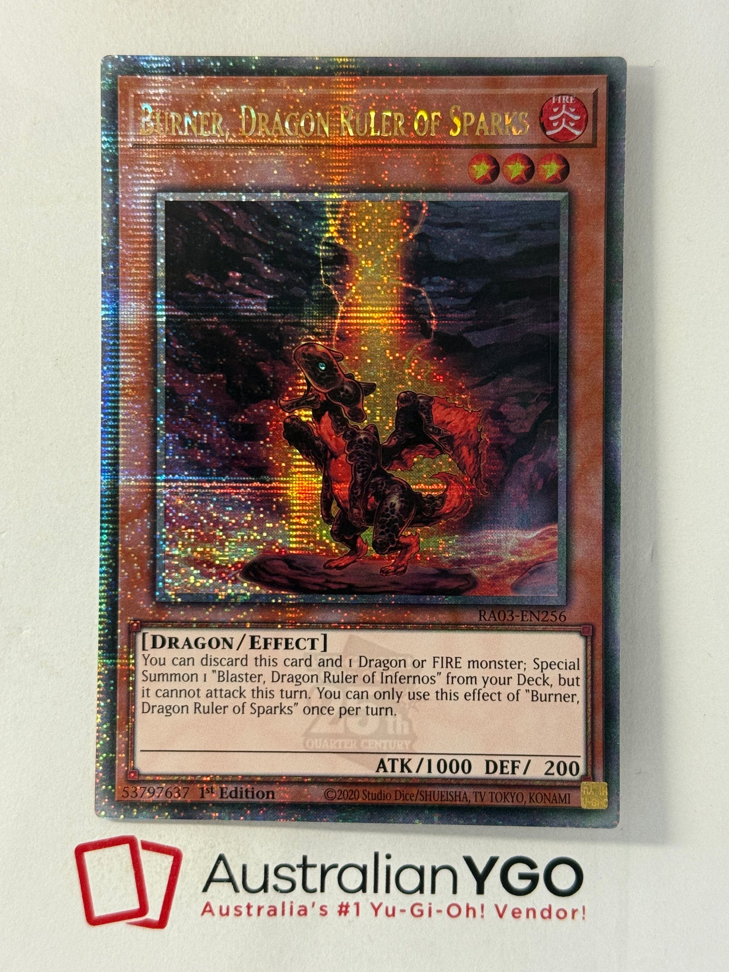 BURNER, DRAGON RULER OF SPARKS
RA03-EN256 (QCR)
