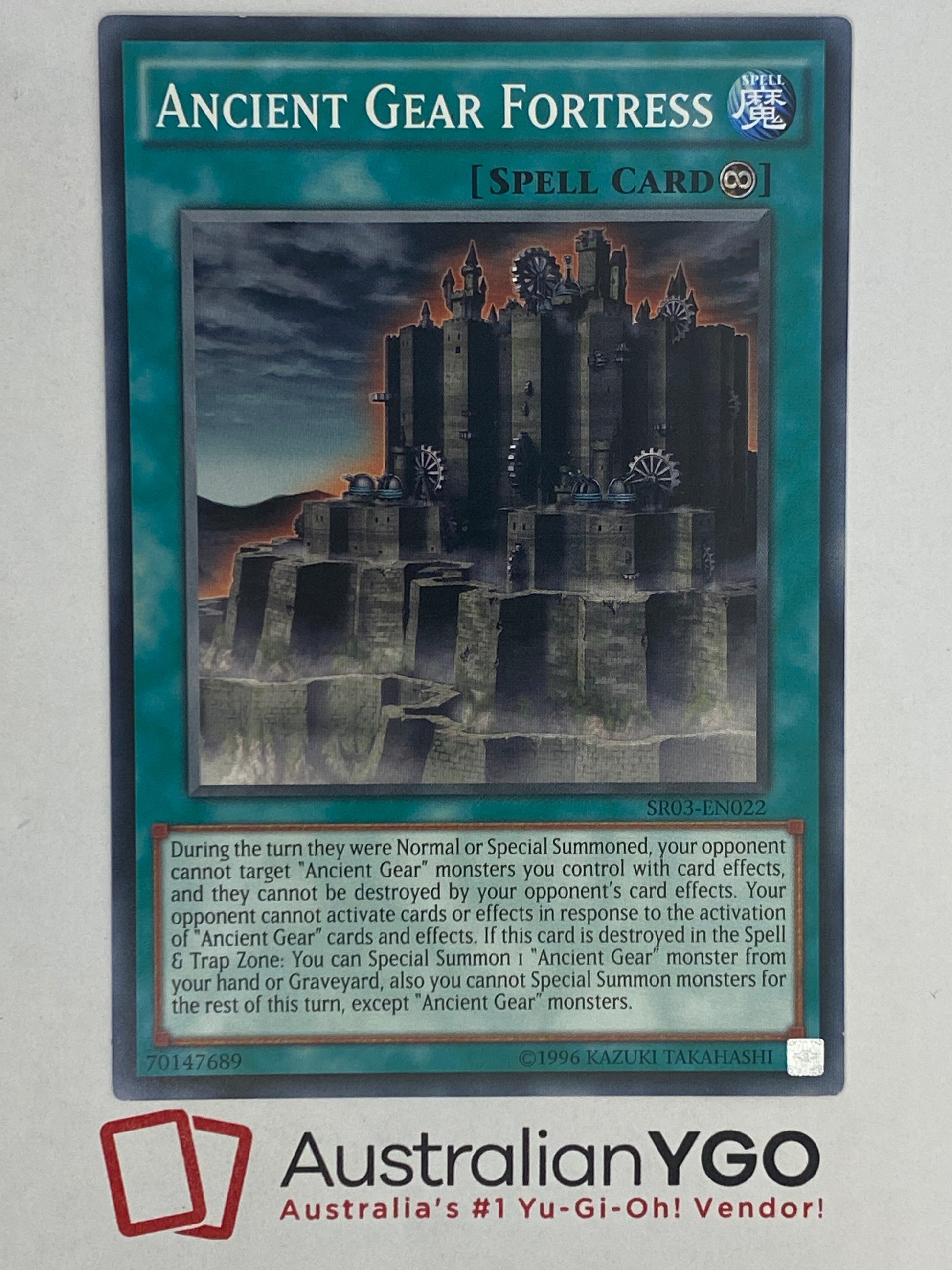 ancient gear fortress ANCIENT GEAR FORTRESS SR03-EN022 – Aus Ygo