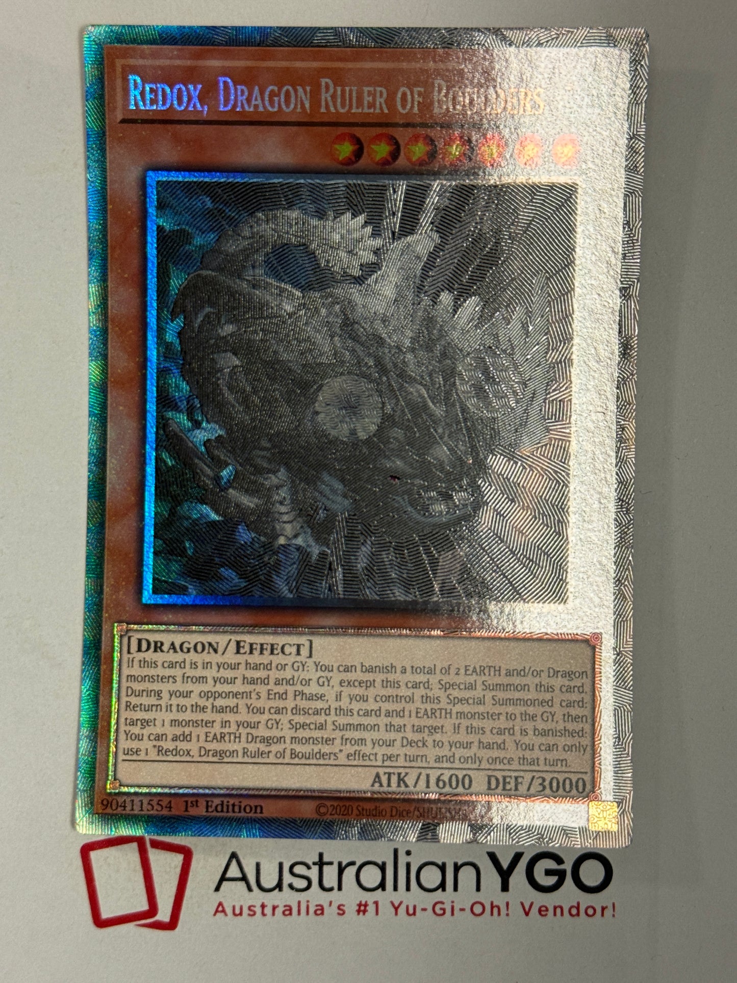 REDOX, DRAGON RULER OF BOULDERS RA03-EN008 (PCR)