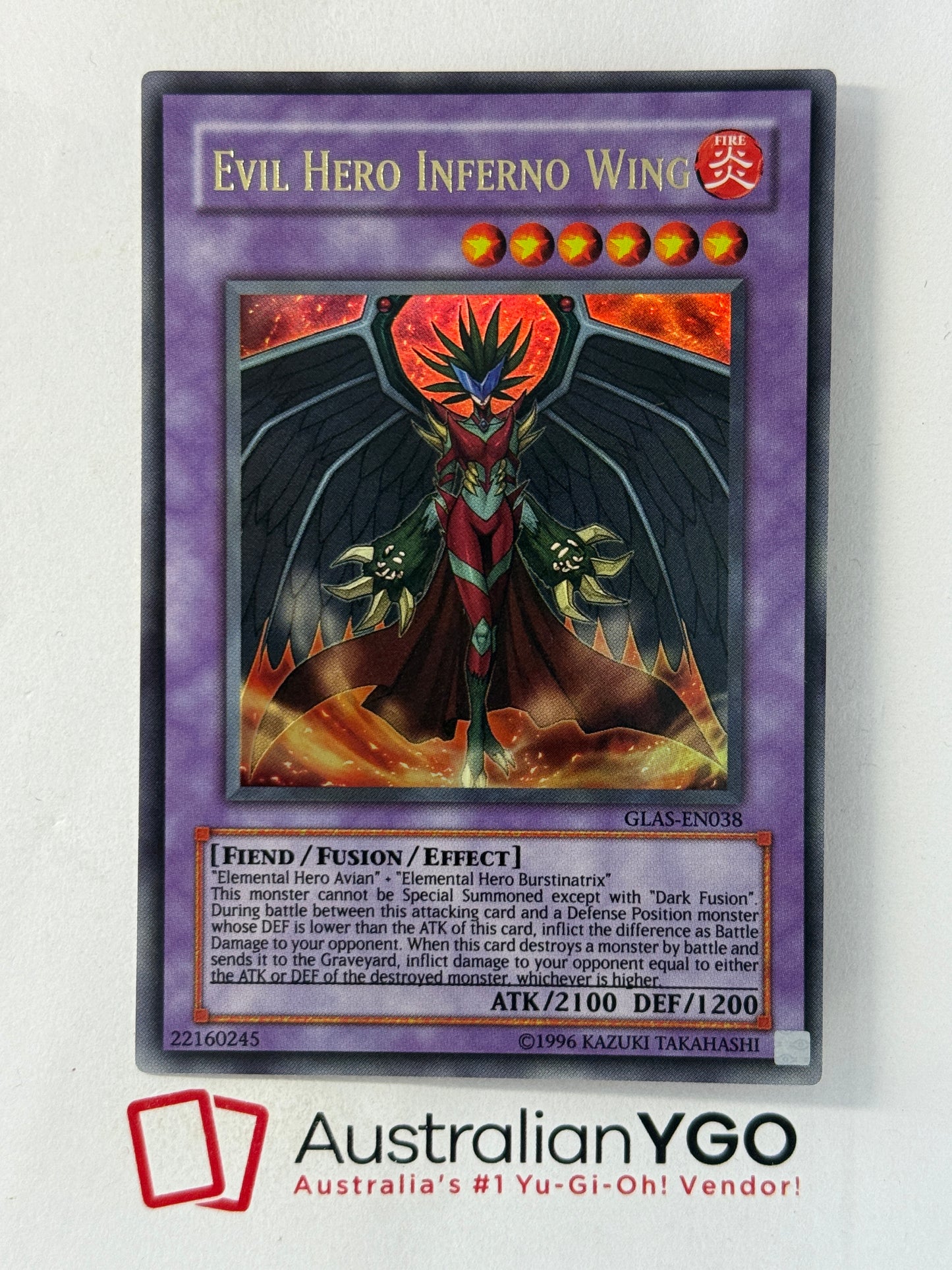 EVIL HERO INFERNO WING GLAS-EN038