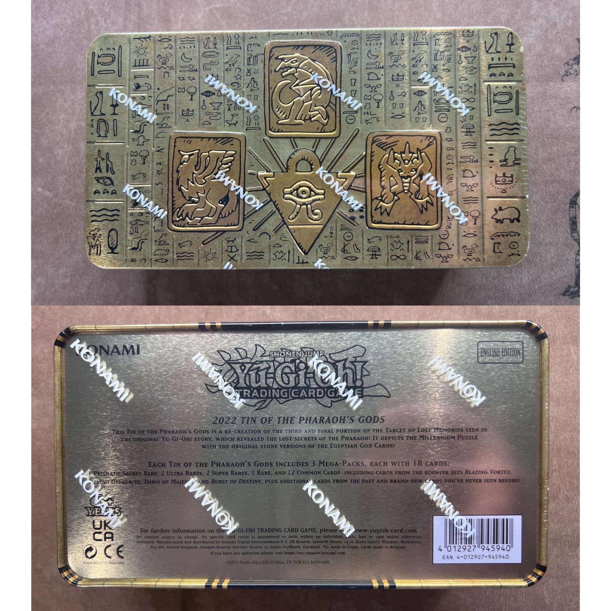 2022 Tin of the Pharaoh's Gods Mega-Tin YuGiOh! Aus Ygo 2022 Tin of the Pharaoh's Gods Mega-Tin YuGiOh! Aus Ygo