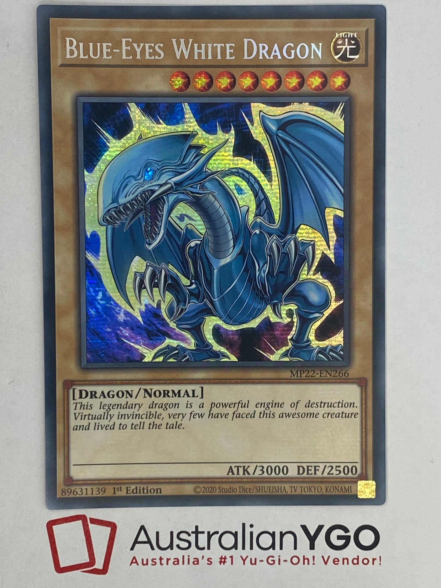 BLUE-EYES WHITE DRAGON MP22-EN266