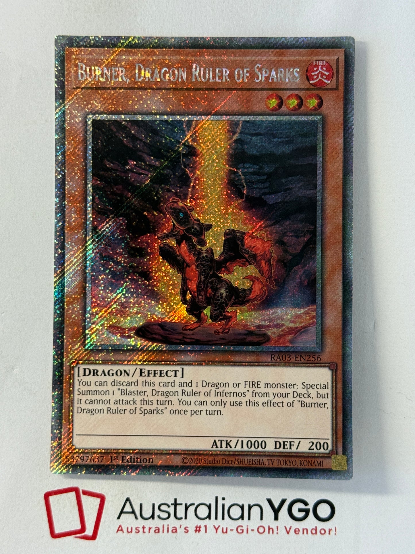 BURNER, DRACON RÜLER OF SPARKS
RA03-EN256