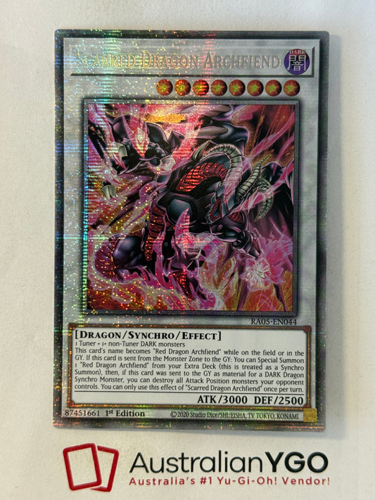SCARRED DRAGON ARCHRIEND RA05-EN044 (Starlight Rare)