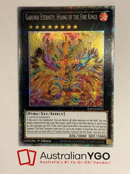GARUNIX ETERNITY, HYANG OF THE FIRE KINGS RA05-EN052 (Starlight)
