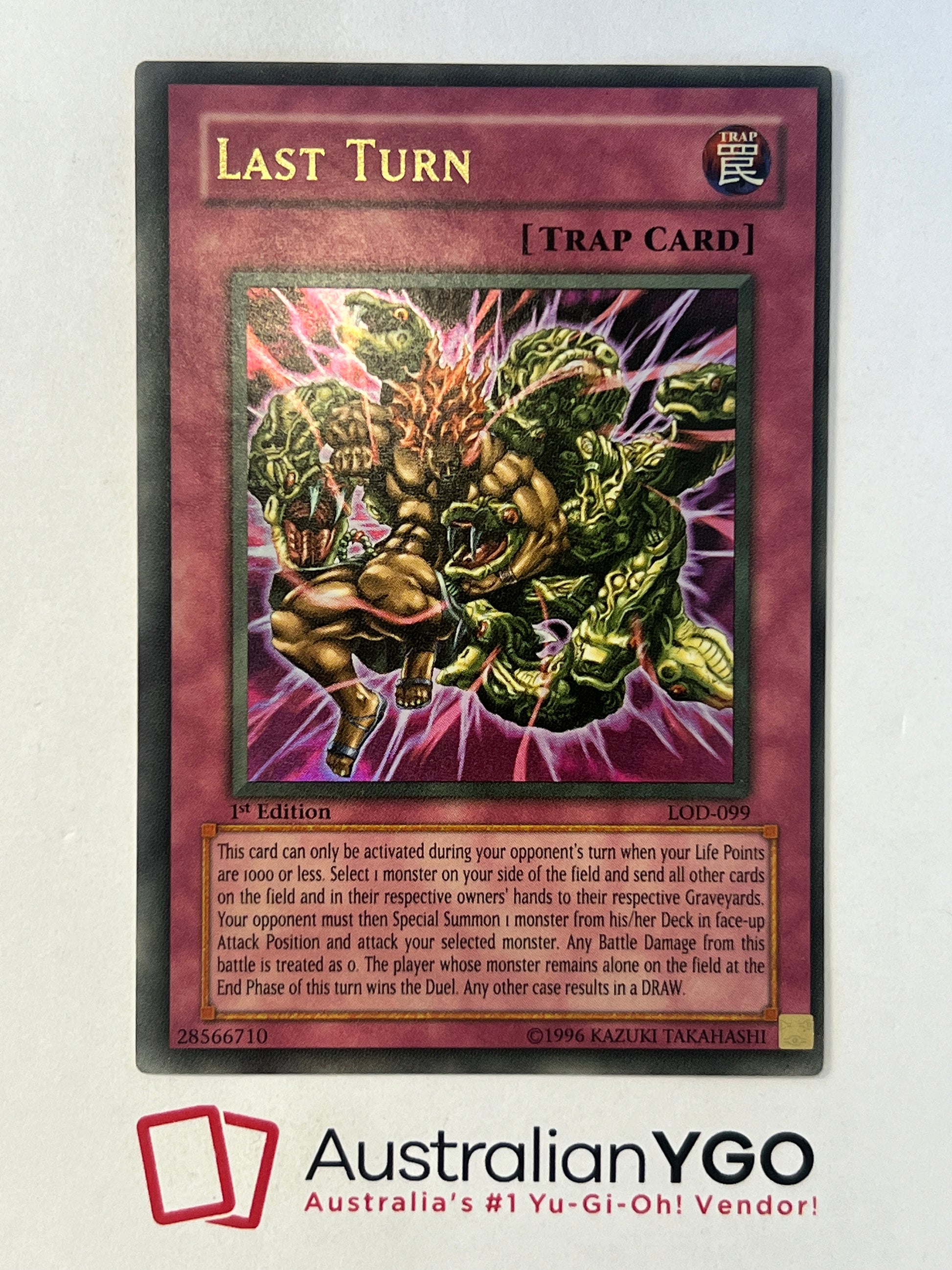 last turn yugioh card LAST TURN LOD-099 – Aus Ygo