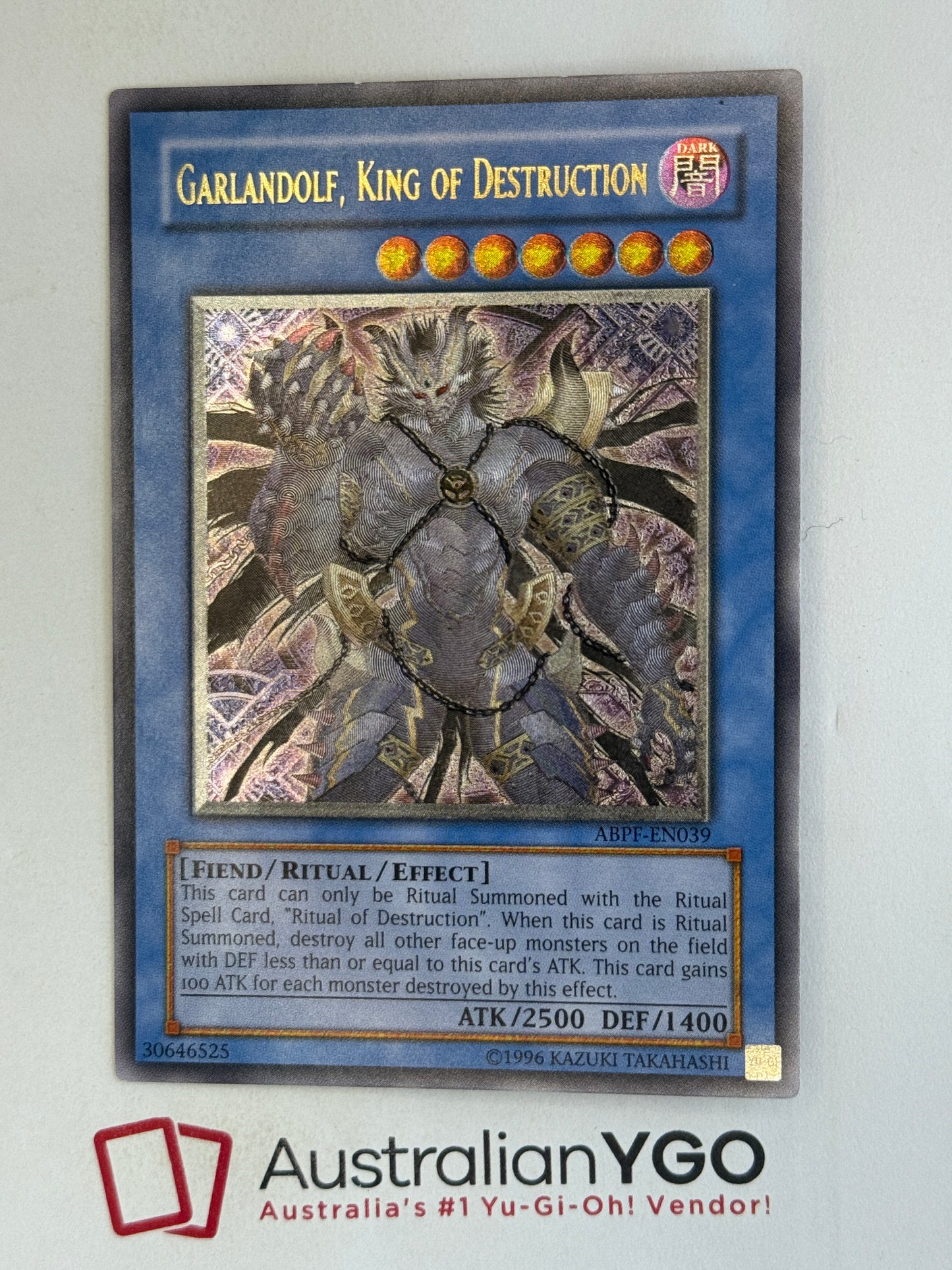 GARLANDOLF, KING OF DESTRUCTION ABPF-ENO39 (UTR)