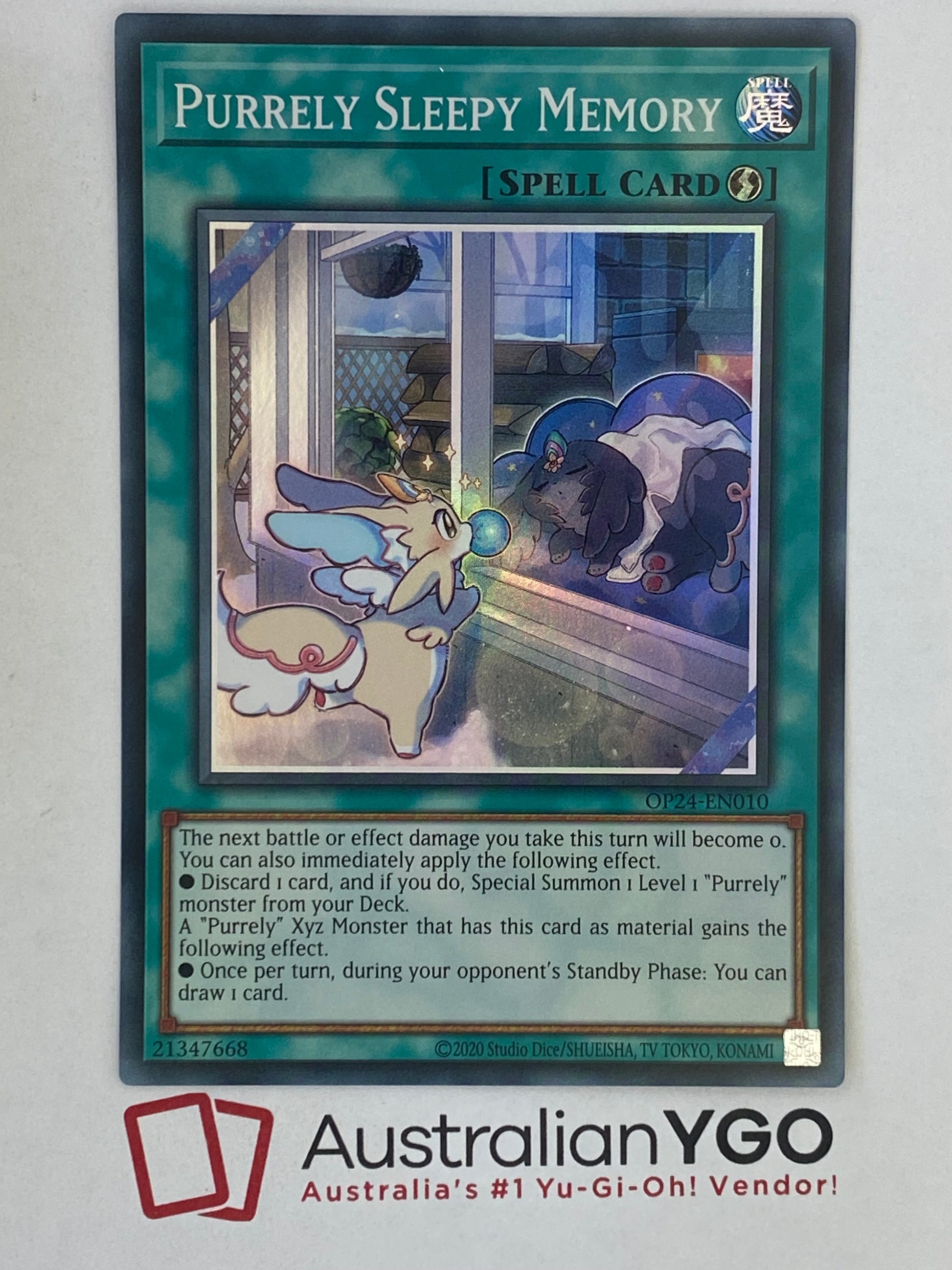 PURRELY SLEEPY MEMORY OP24-EN010 Aus Ygo PURRELY SLEEPY MEMORY OP24-EN010 Aus Ygo