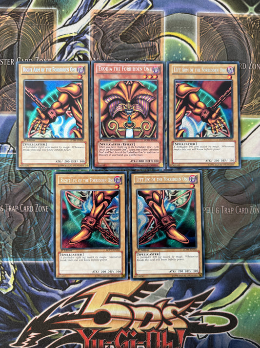 All 5 Pieces of Exodia LCYW EURO 1st Ed