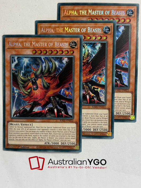 ALPHA, THE MASTER OF BEASTS RA01-EN022 (Playset)