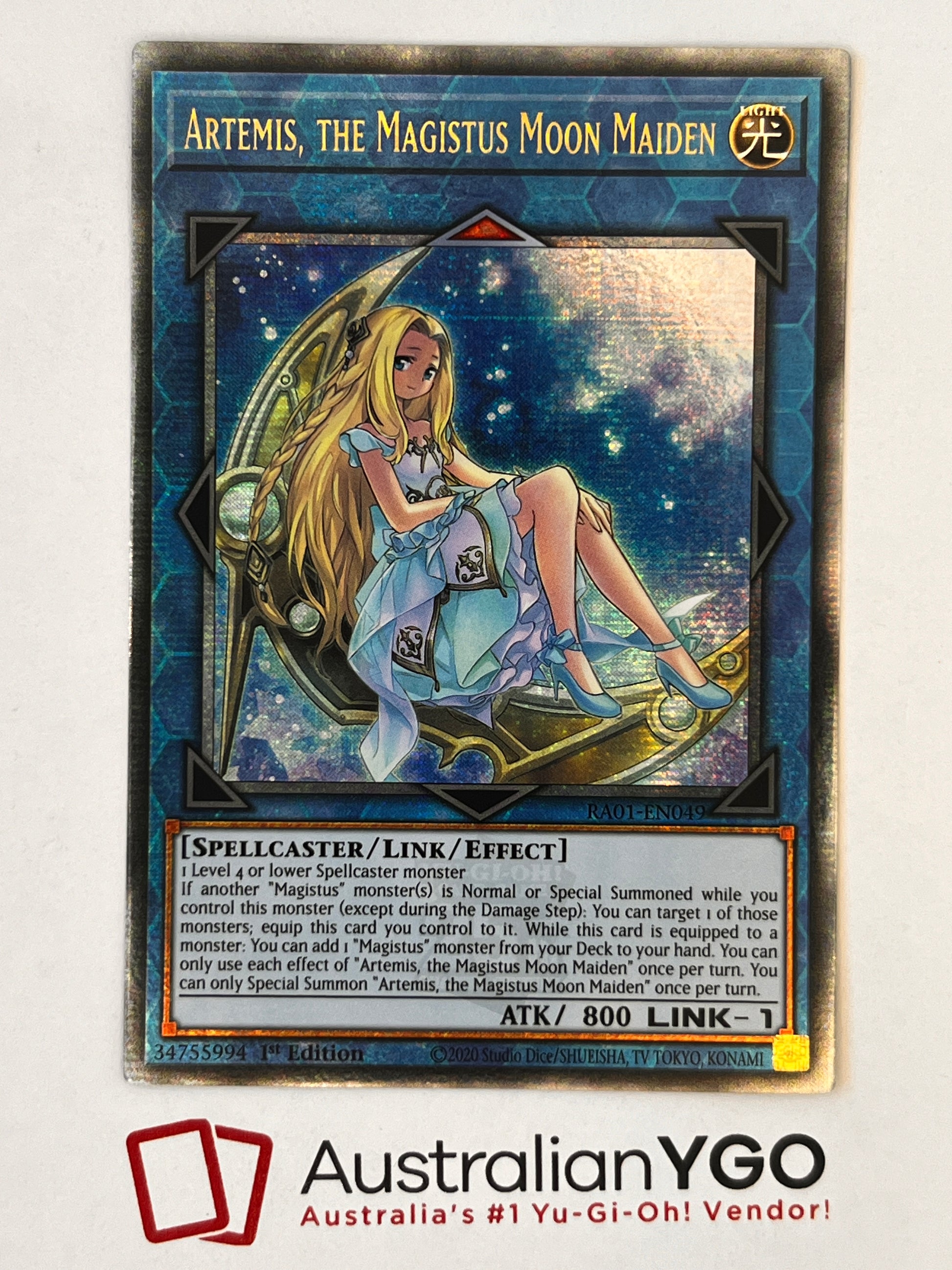 ARTEMIS, THE MAGISTUS MOON MAIDEN RA01-EN049 (QCR) Aus Ygo ARTEMIS, THE MAGISTUS MOON MAIDEN RA01-EN049 (QCR) Aus Ygo