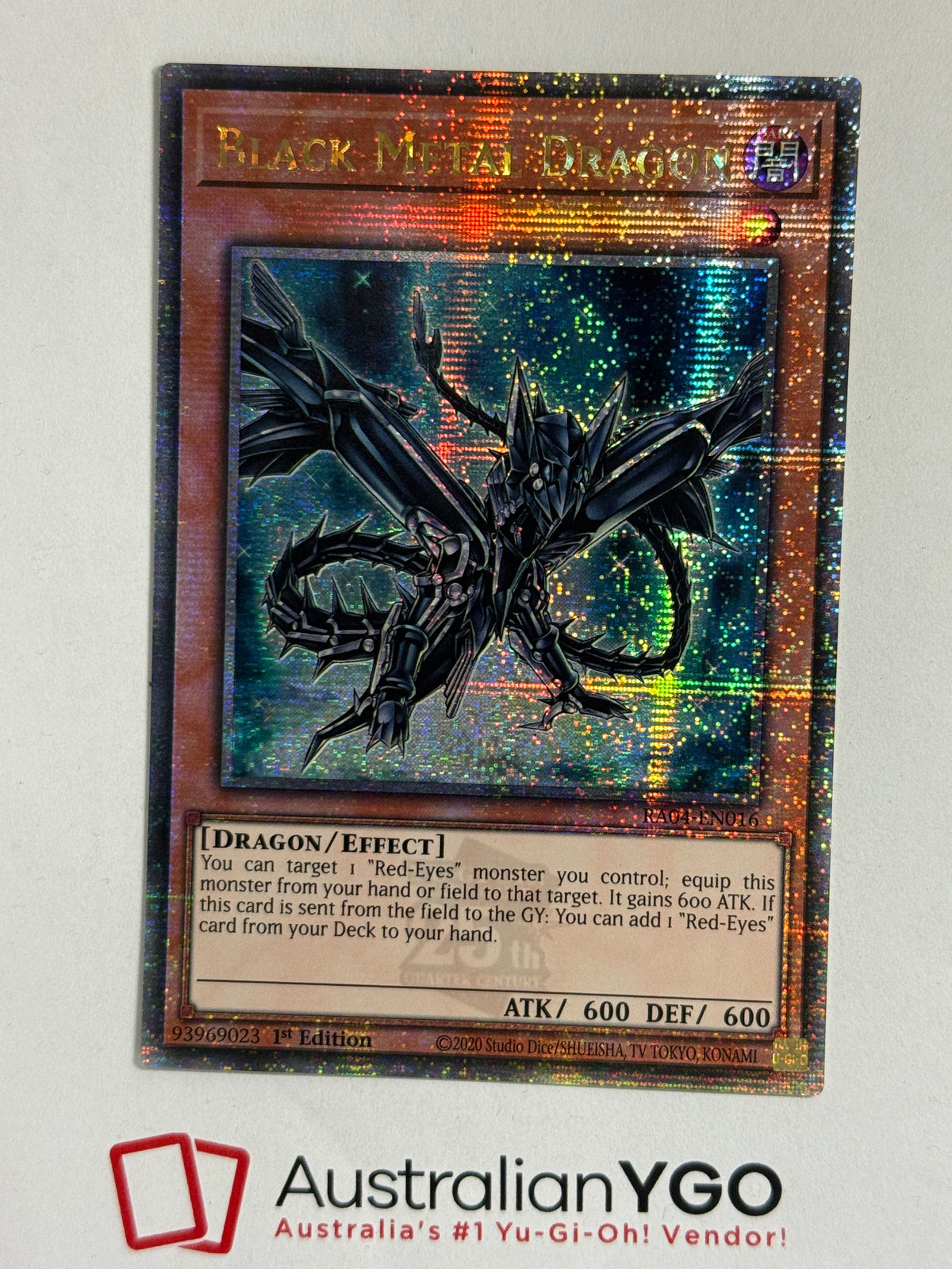 BLACK METAL DRAGON RA04-EN016 (QCR)