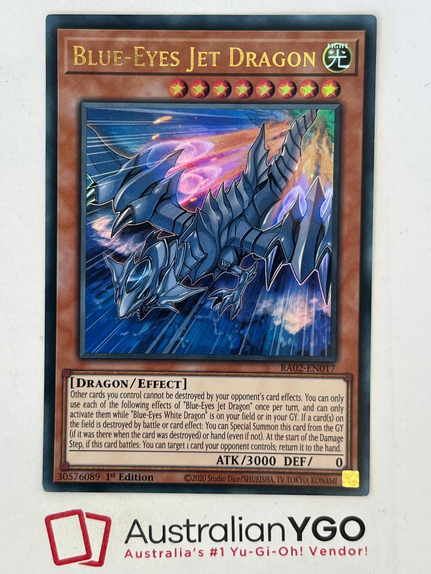 BLUE-EYES JET DRAGON RA02-EN017