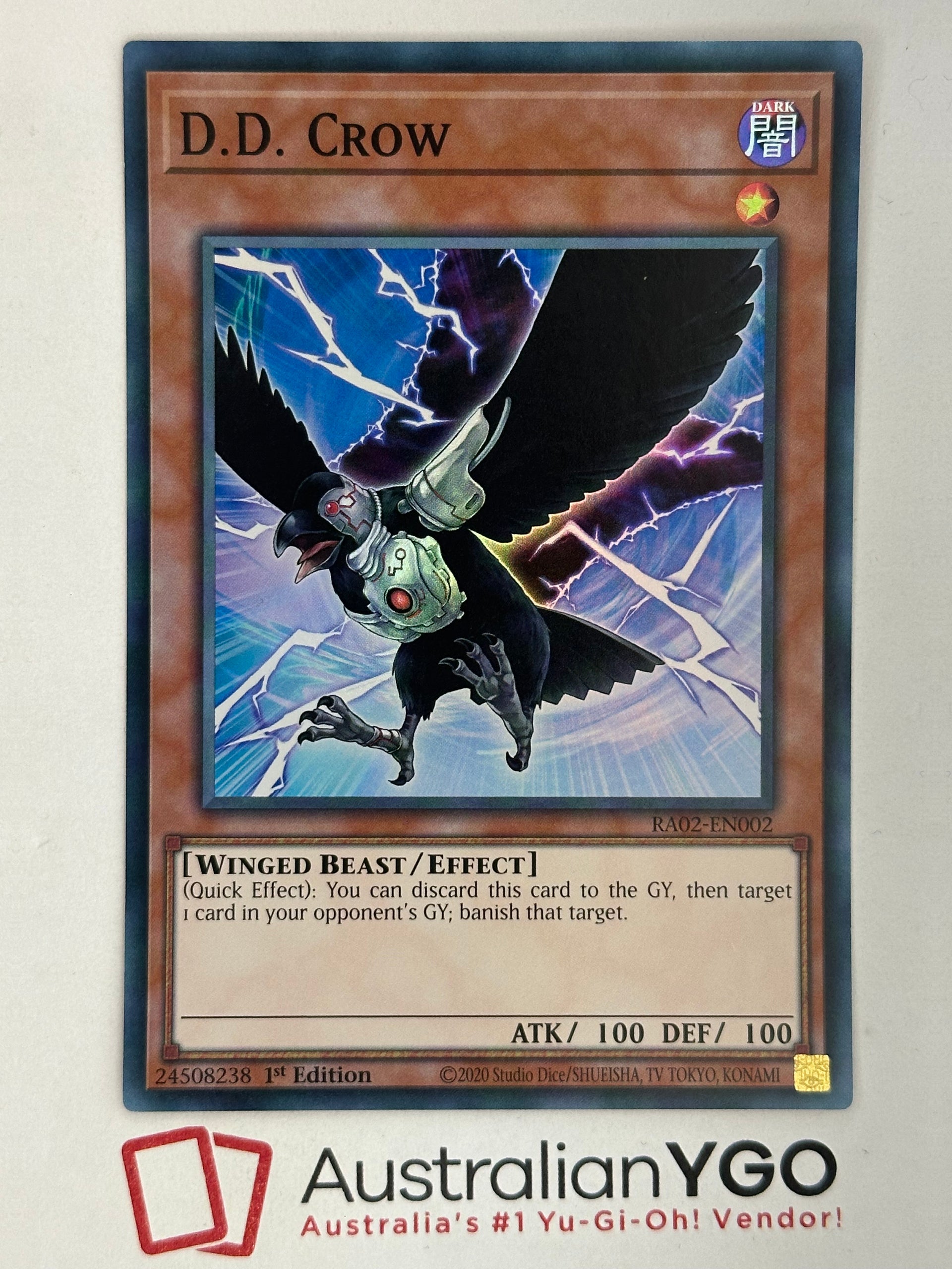 D.D. Crow 3x Playset D.D. Crow Ultra Rare 1st Edition Yu-Gi-Oh Card - RA02-EN002 - Near Mint Condition 3x D.d. Crow 1st Edition Ultra Rare Ra02-en002 Yu-gi-oh 10 D.D. Crow 3x Playset D.D. Crow Ultra Rare 1st Edition Yu-Gi-Oh Card - RA02-EN002 - Near Mint Condition 3x D.d. Crow 1st Edition Ultra Rare Ra02-en002 Yu-gi-oh 10