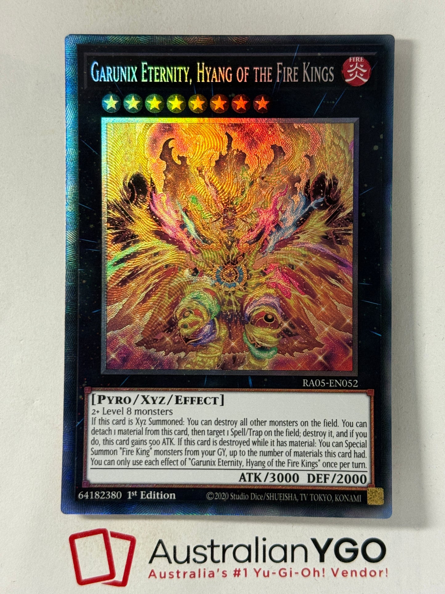 GARUNIX ETERNITY, HYANG OF THE FIRE KINGS RA05-EN052 (PCR)
