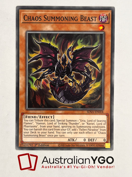 CHAOS SUMMONING BEAST SDSA-EN004