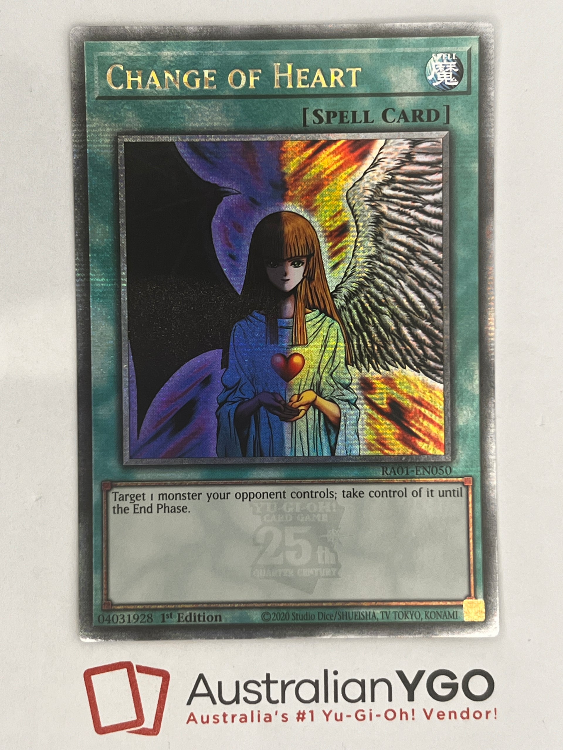 CHANGE OF HEART RA01-EN050 (QCR) – Aus Ygo
