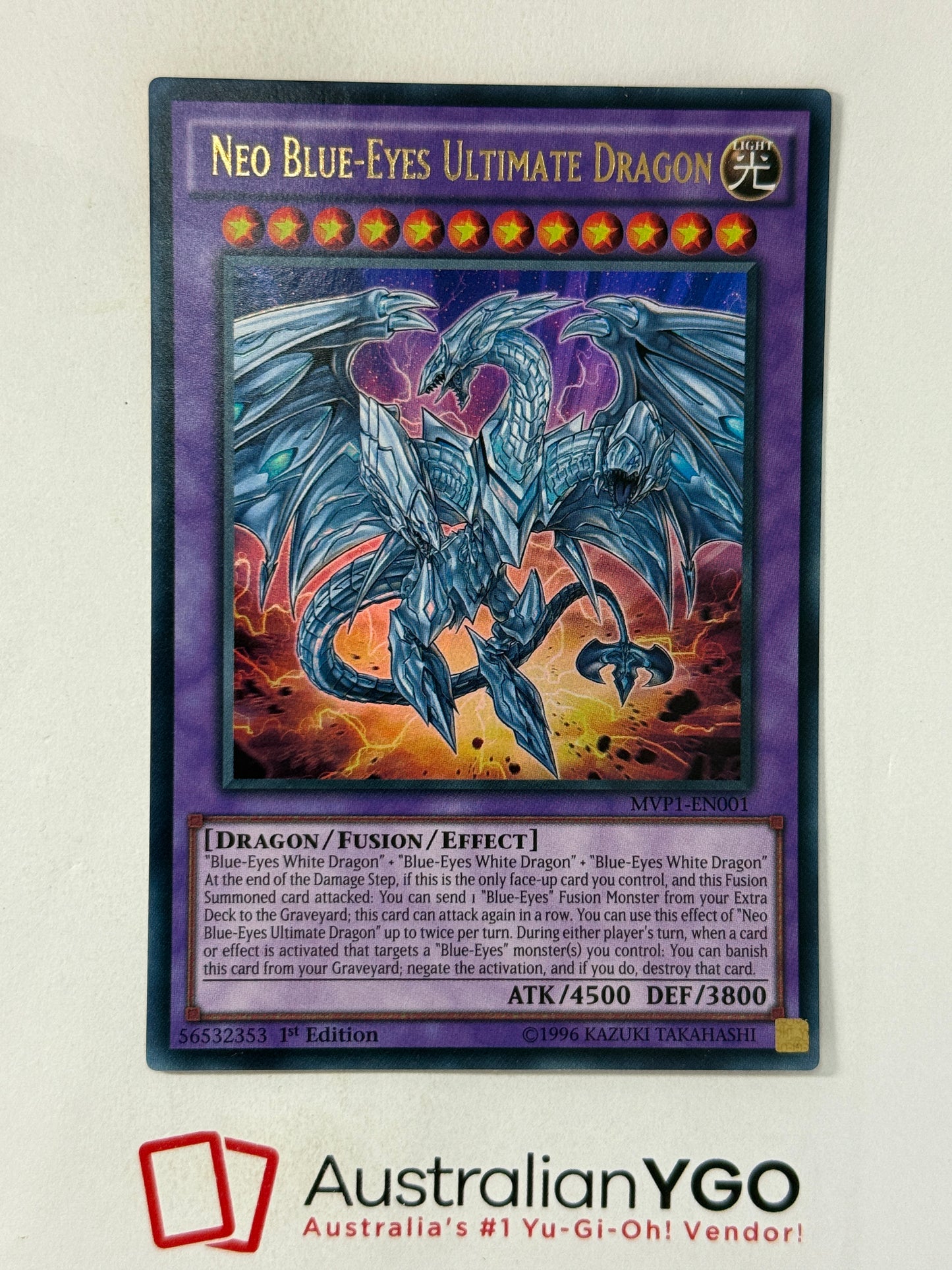 NEO BLUE-EYES ULTIMATE DRAGON
MVP1-EN001