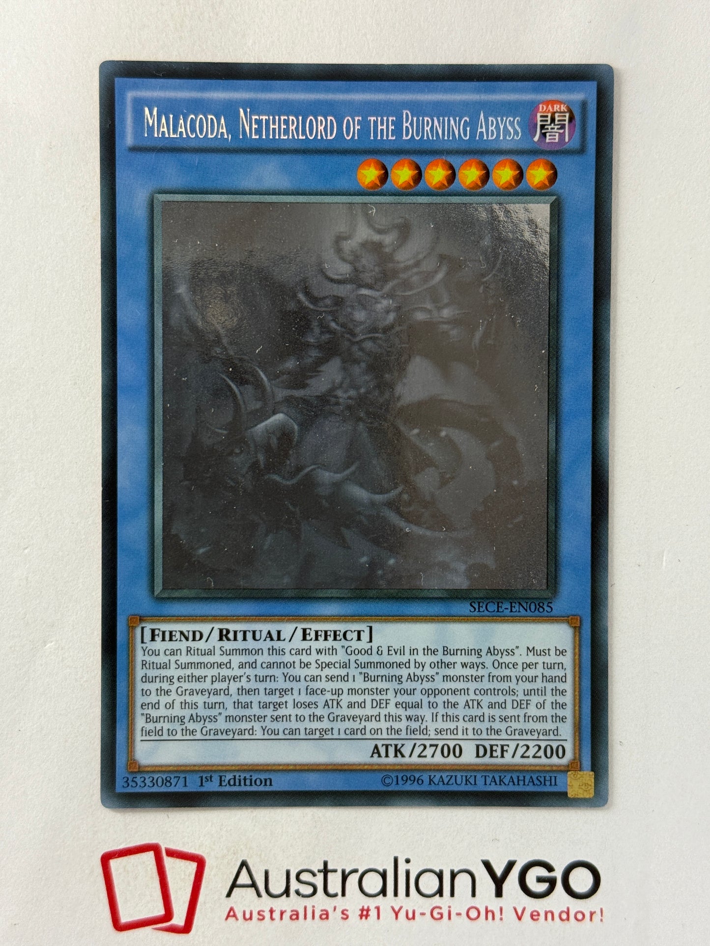 MALACODA, NETHERLORD OF THE BURNING ABYSS SECE-ENO85(Ghost)