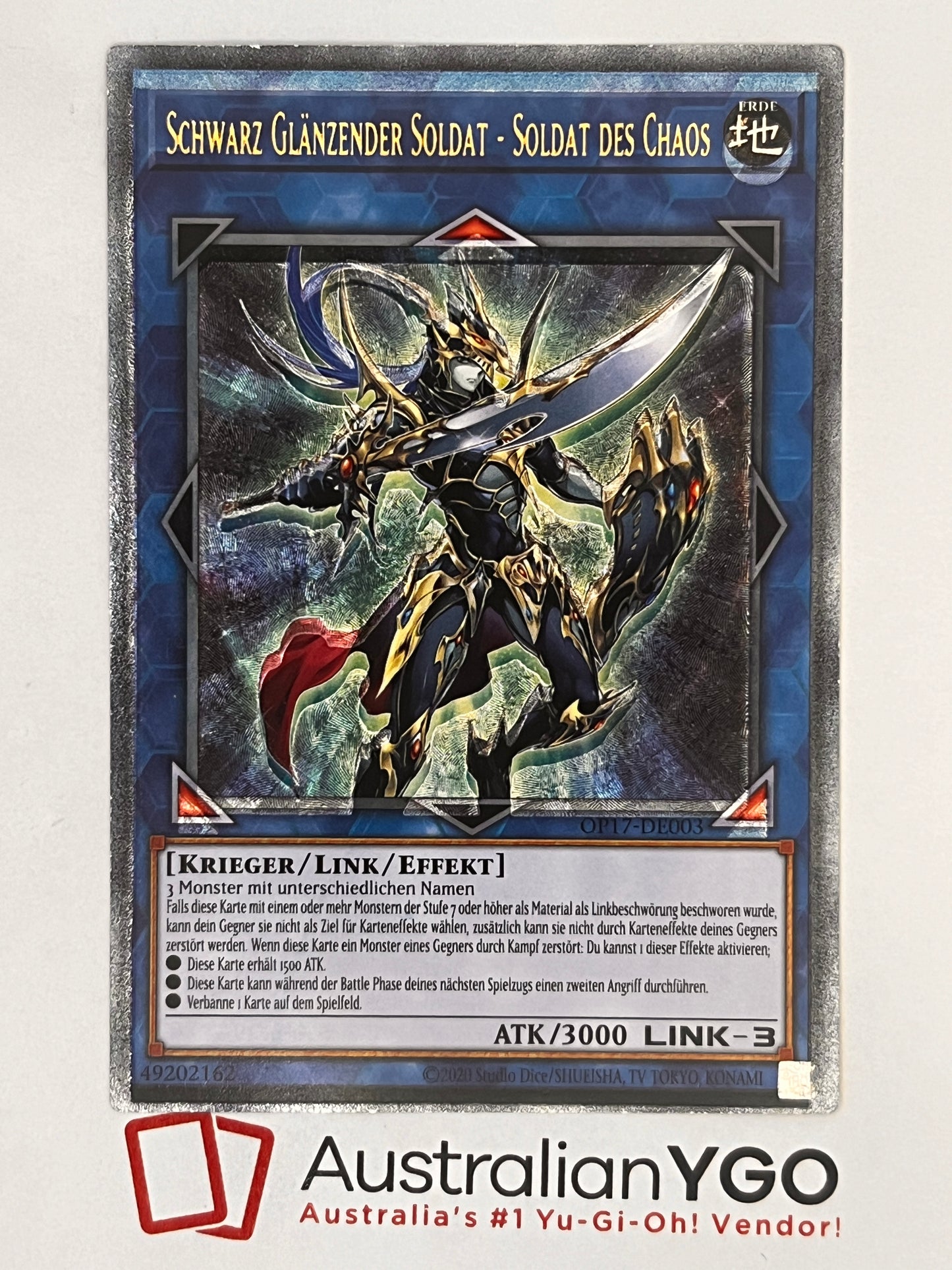 BLACK LUSTER SOLDIER - SOLDIER OF CHAOS *Misprint* OP17-DE003 (UTR)