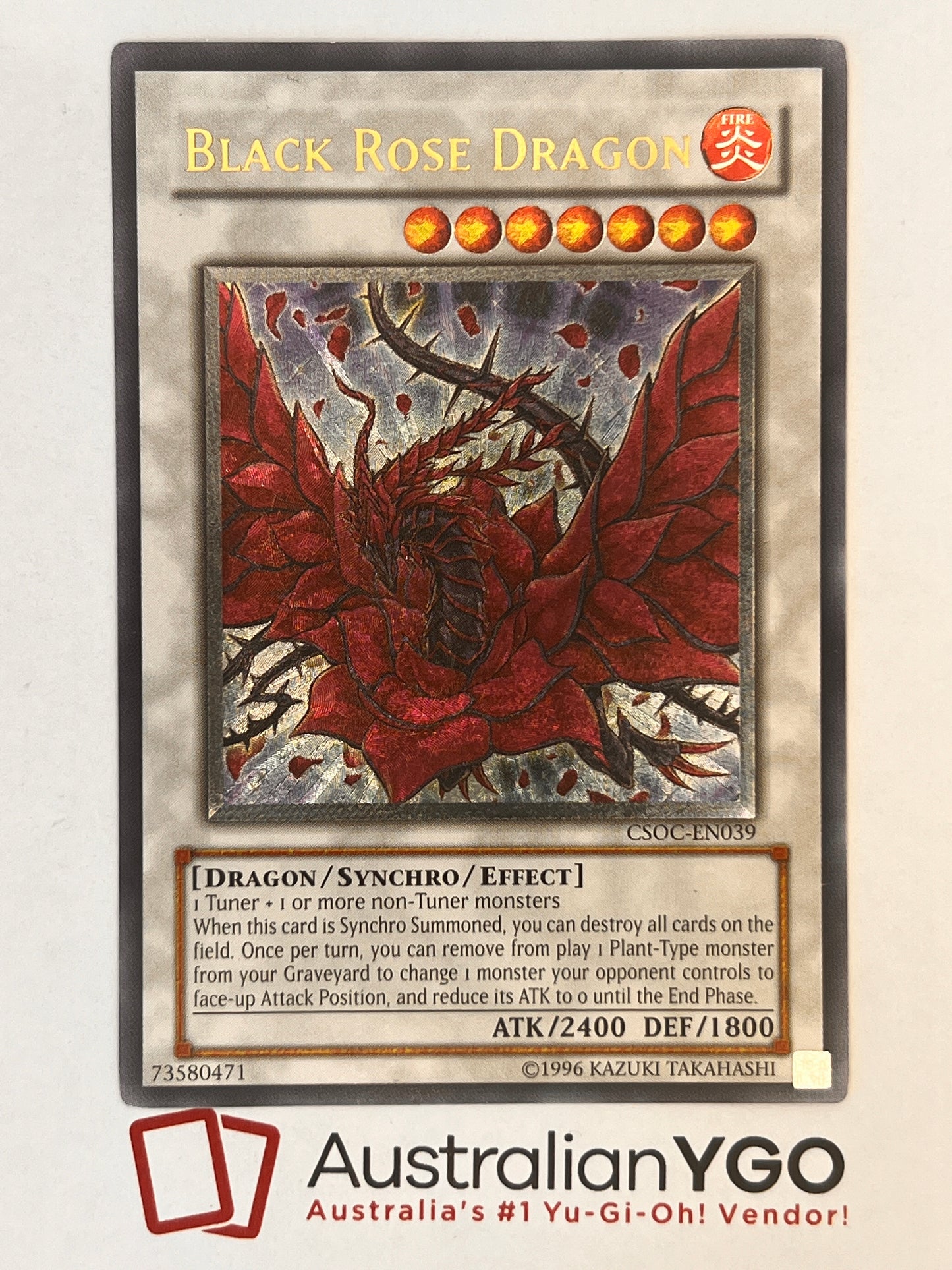 BLACK ROSE DRAGON (American) CSOC-ENO39