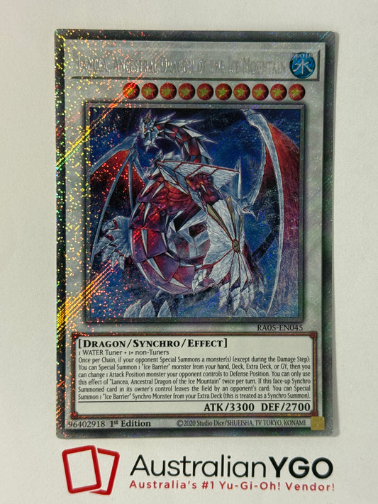 LANCEA, ANCESTRAL DRAGON OF THE ICE MOUNTAIN RA05-EN045