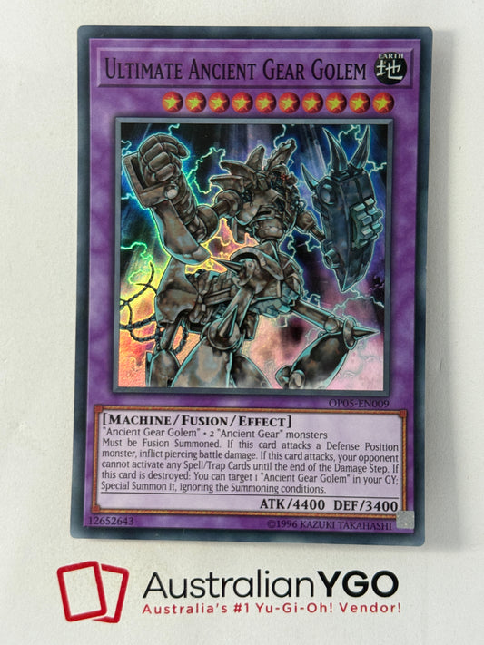 ULTIMATE ANCIENT GEAR GOLEM OPO5-EN009