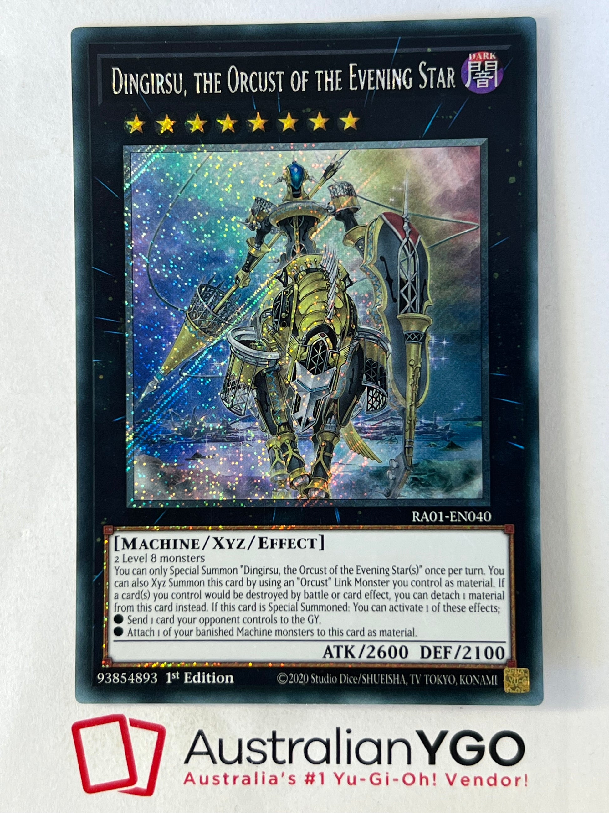 DINGIRSU, THE ORCUST OF THE EVENING STAR RA01-EN040 Aus Ygo DINGIRSU, THE ORCUST OF THE EVENING STAR RA01-EN040 Aus Ygo