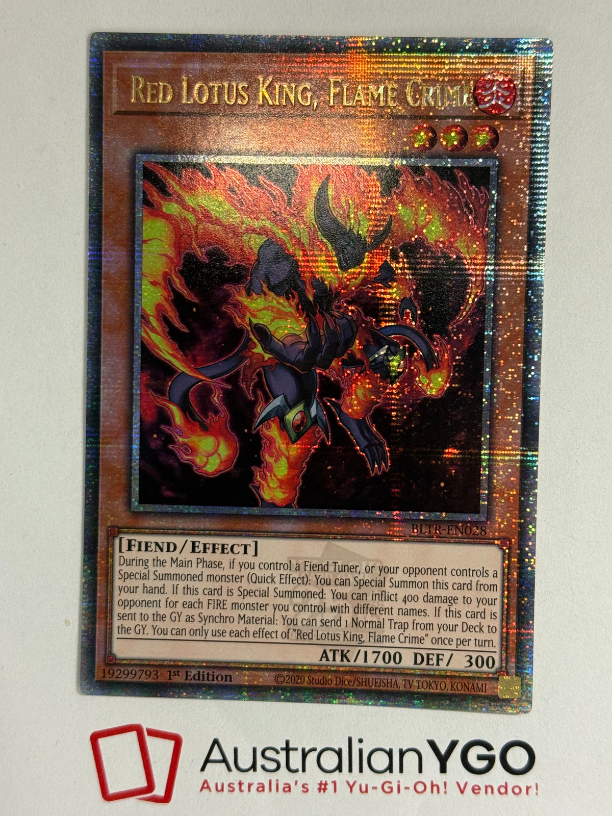 RED LOTUS KING, FLAME CRIME
EN028 (QCR)