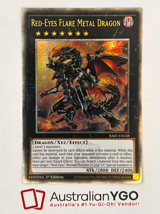 RED-EYES FLARE METAL DRAGON RA01-EN038 (QCR)