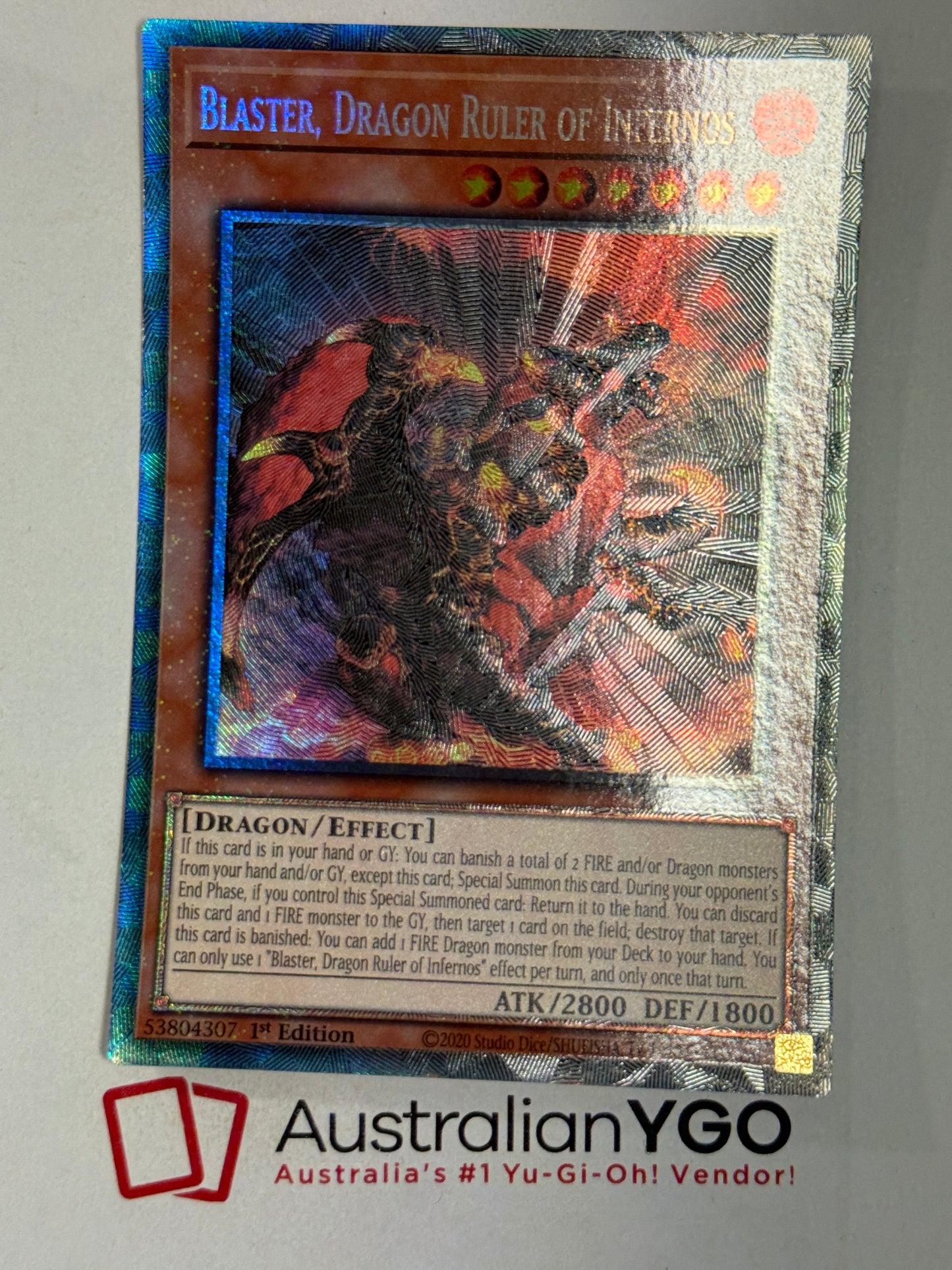 BLASTER, DRAGON RULER OF INFERNOS RA03-EN010 (PCR)