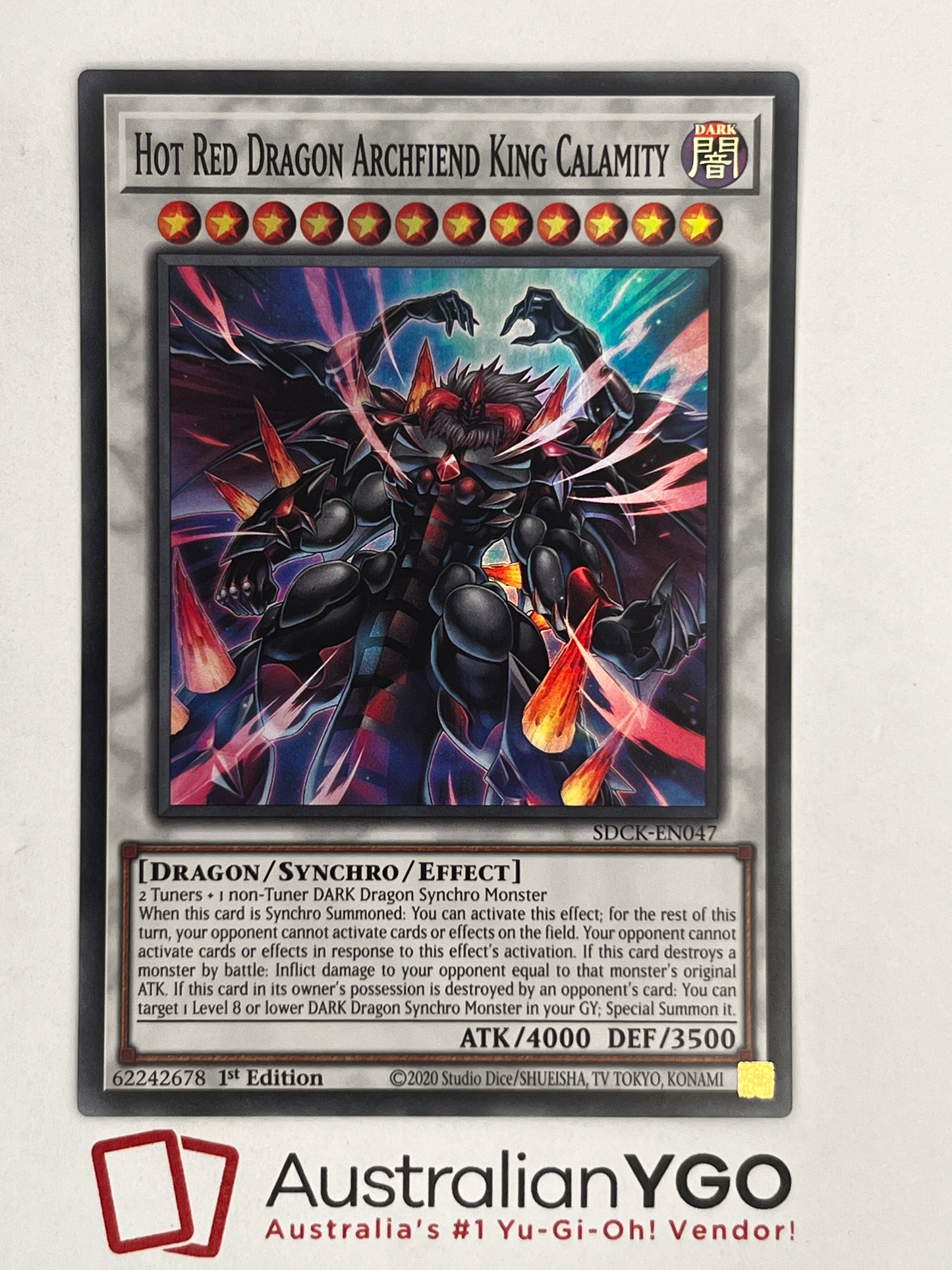 HOT RED DRAGON ARCHFIEND KING CALAMITY SDCK-EN047